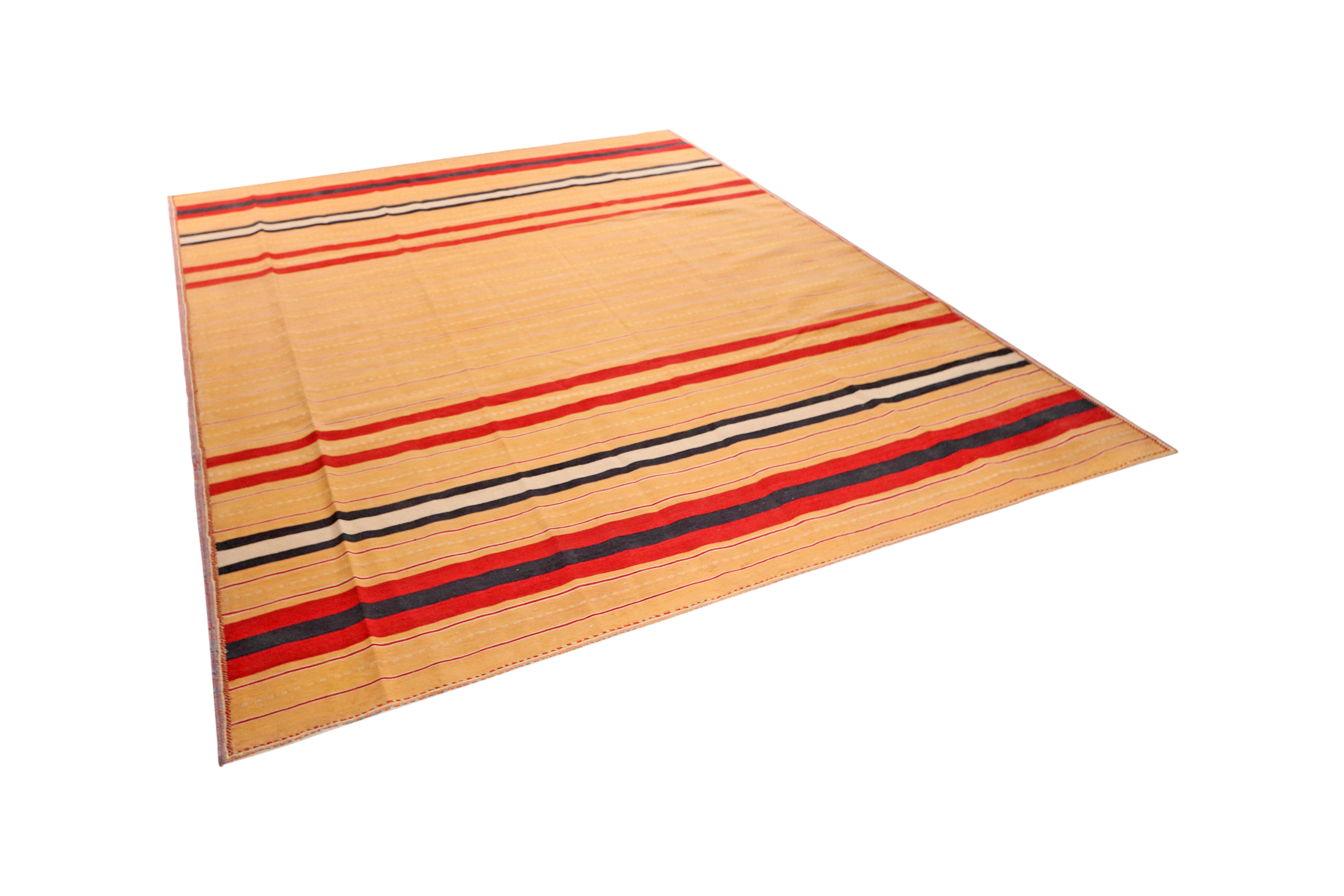Kilim Afshar Teppich Braun