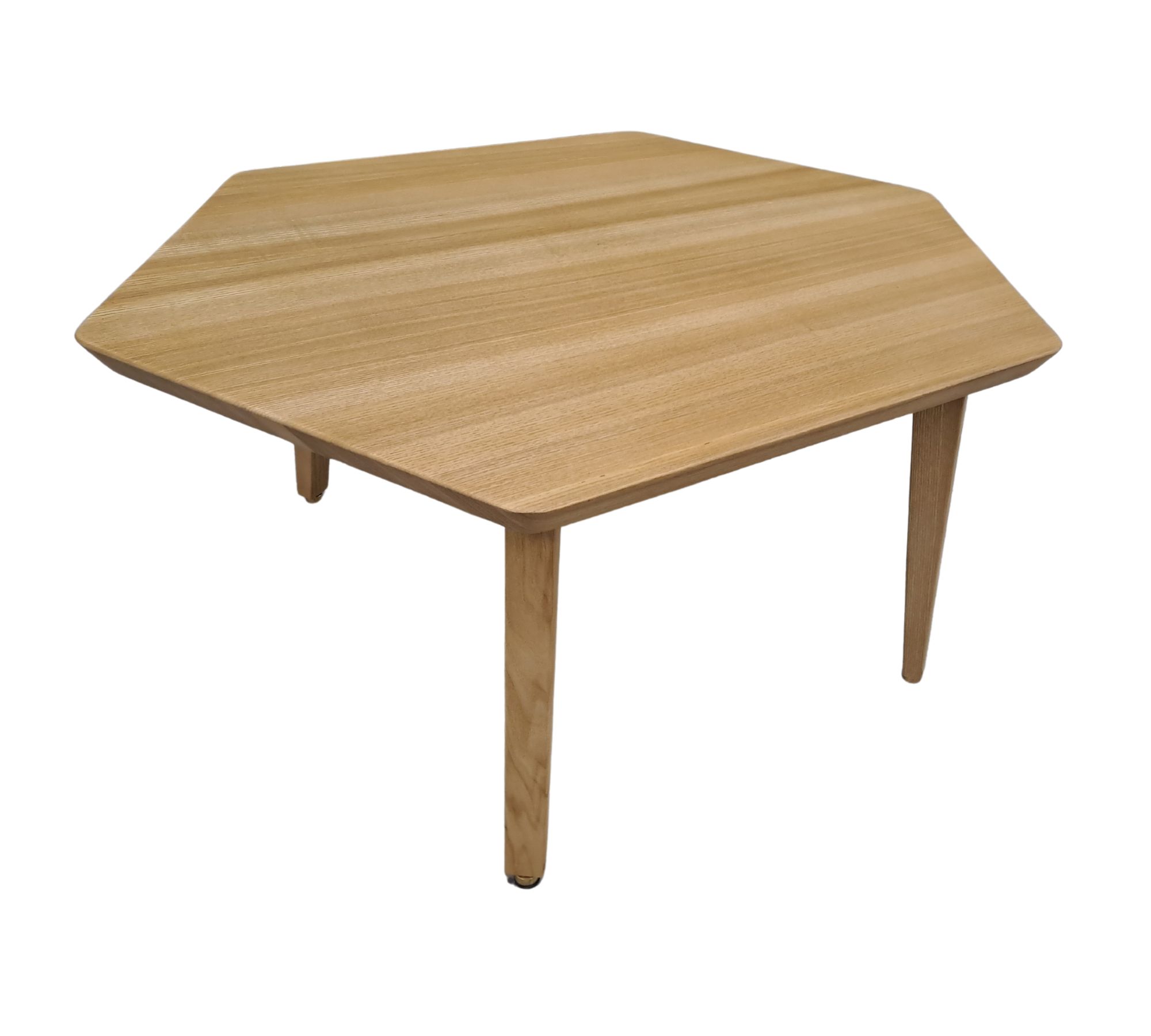 Hexagonaler Couchtisch hochwertiges Holz 75cmx75cm
