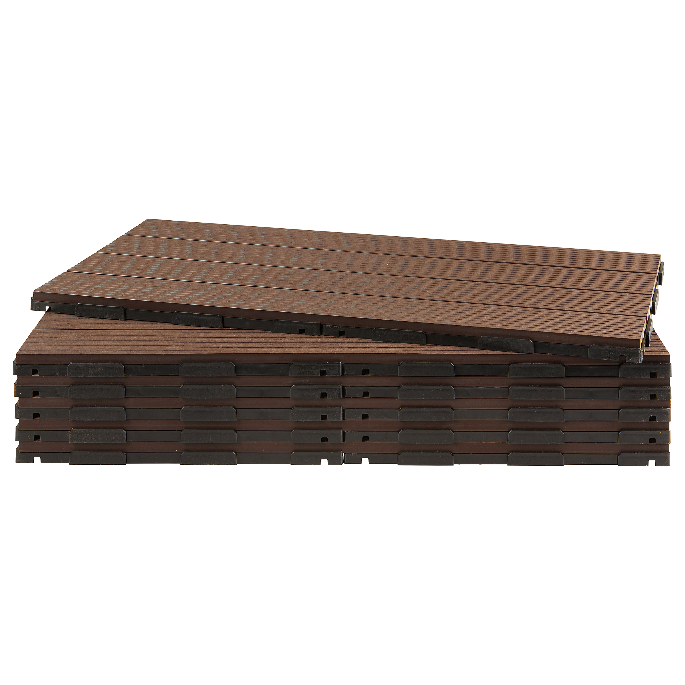 Terrassenfliese Thish 6er-Set Kaffeebraun