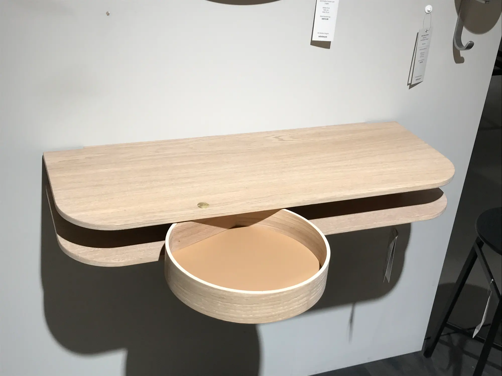 Valet Wandkonsole Holz Braun