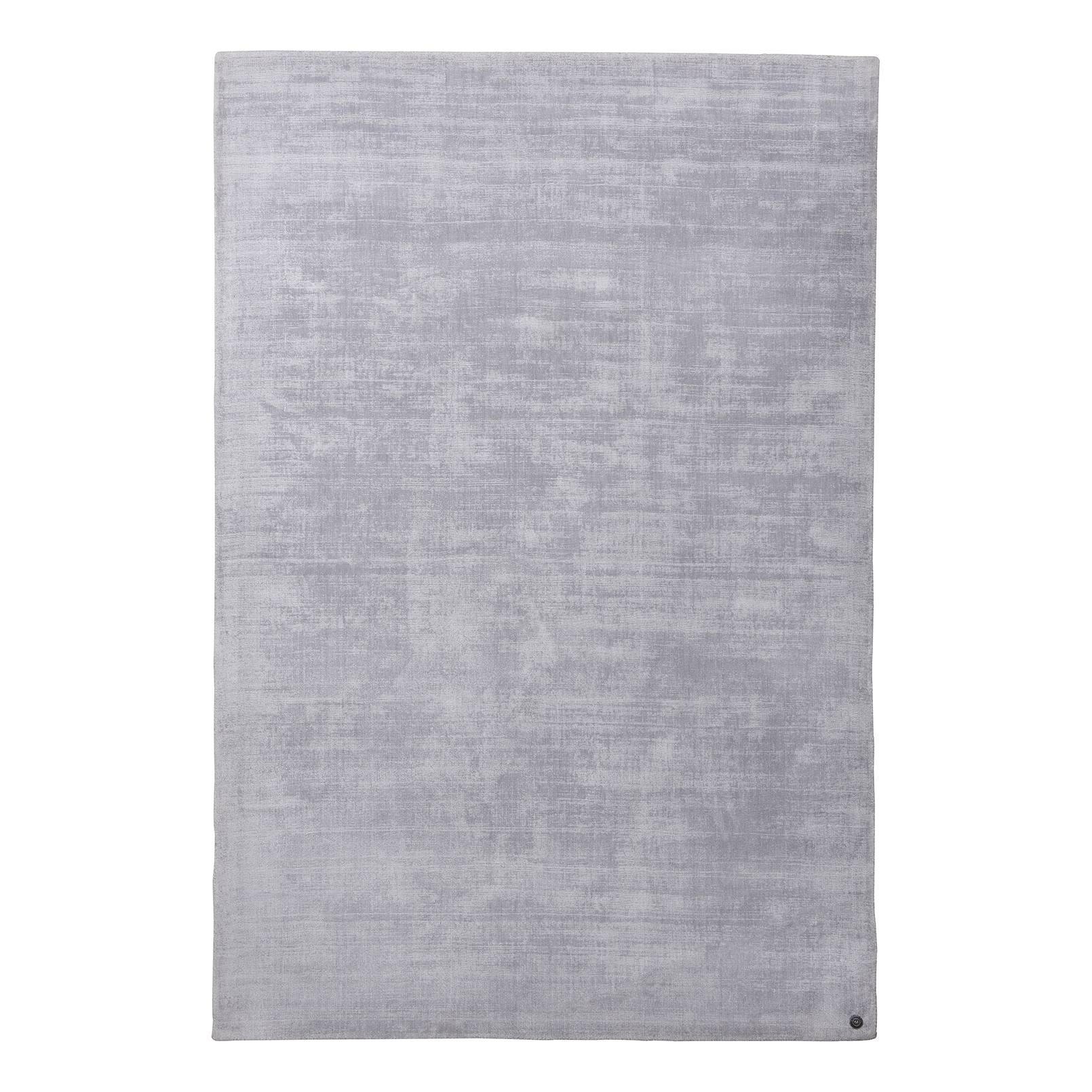 Shine Kurzflorteppich Viskose Silber 50 x 80 cm