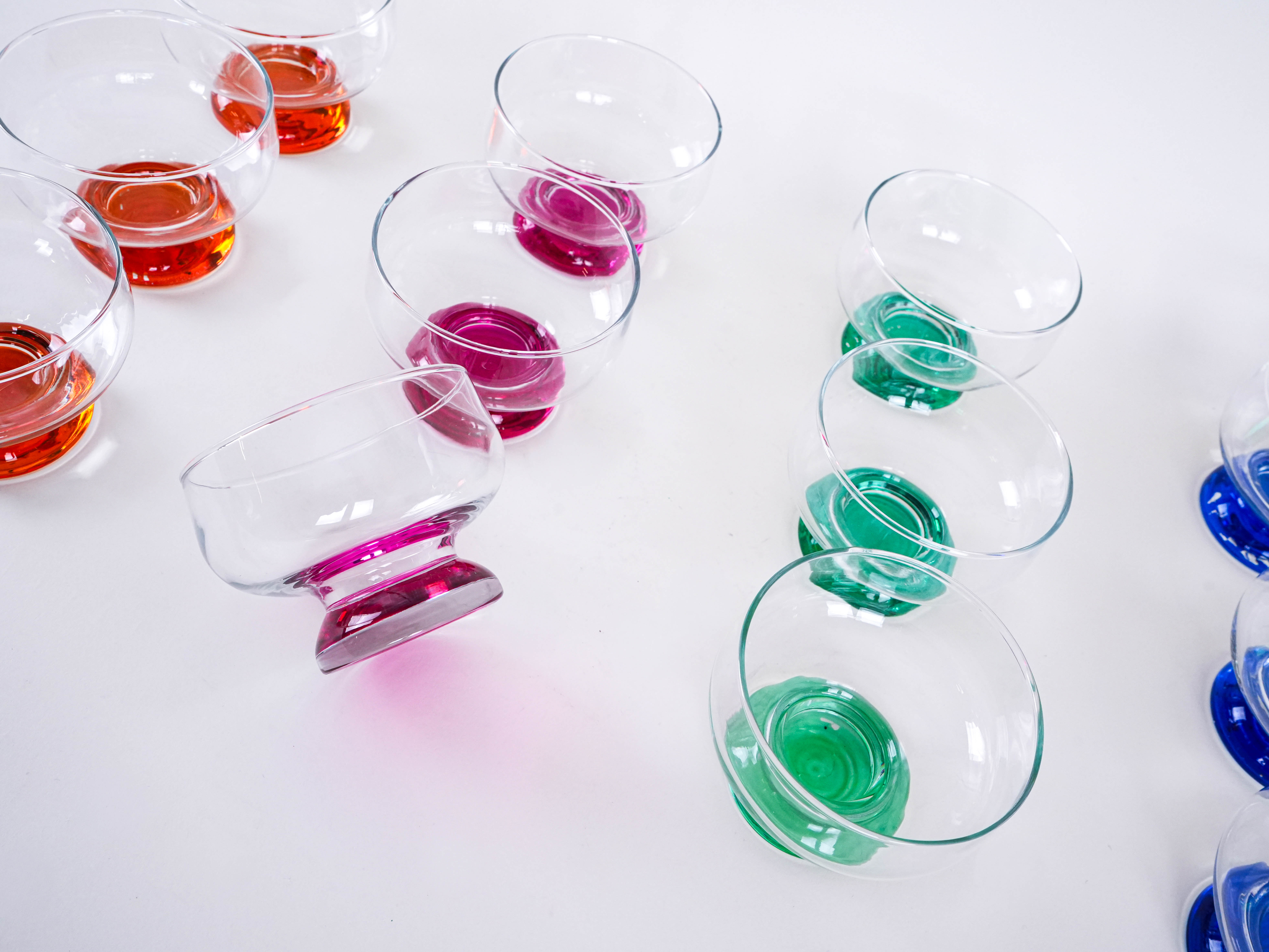 Dessert Bowl Set Multicolored 1970s