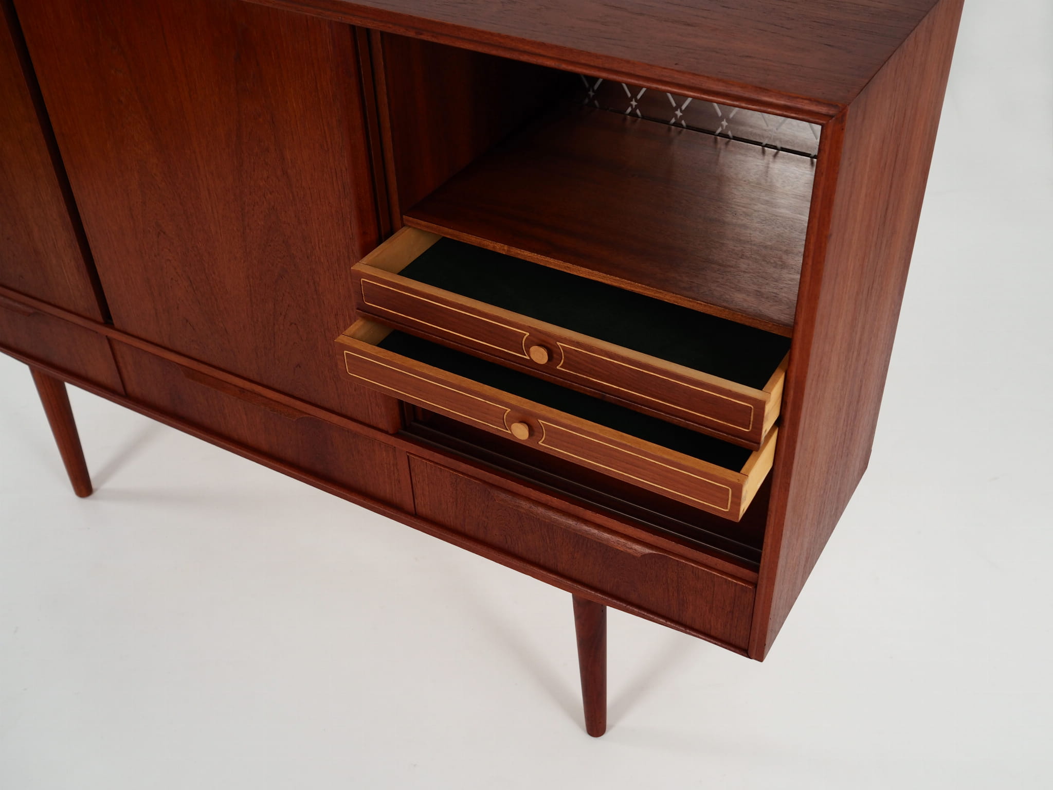 Highboard Teak Brown 1960s