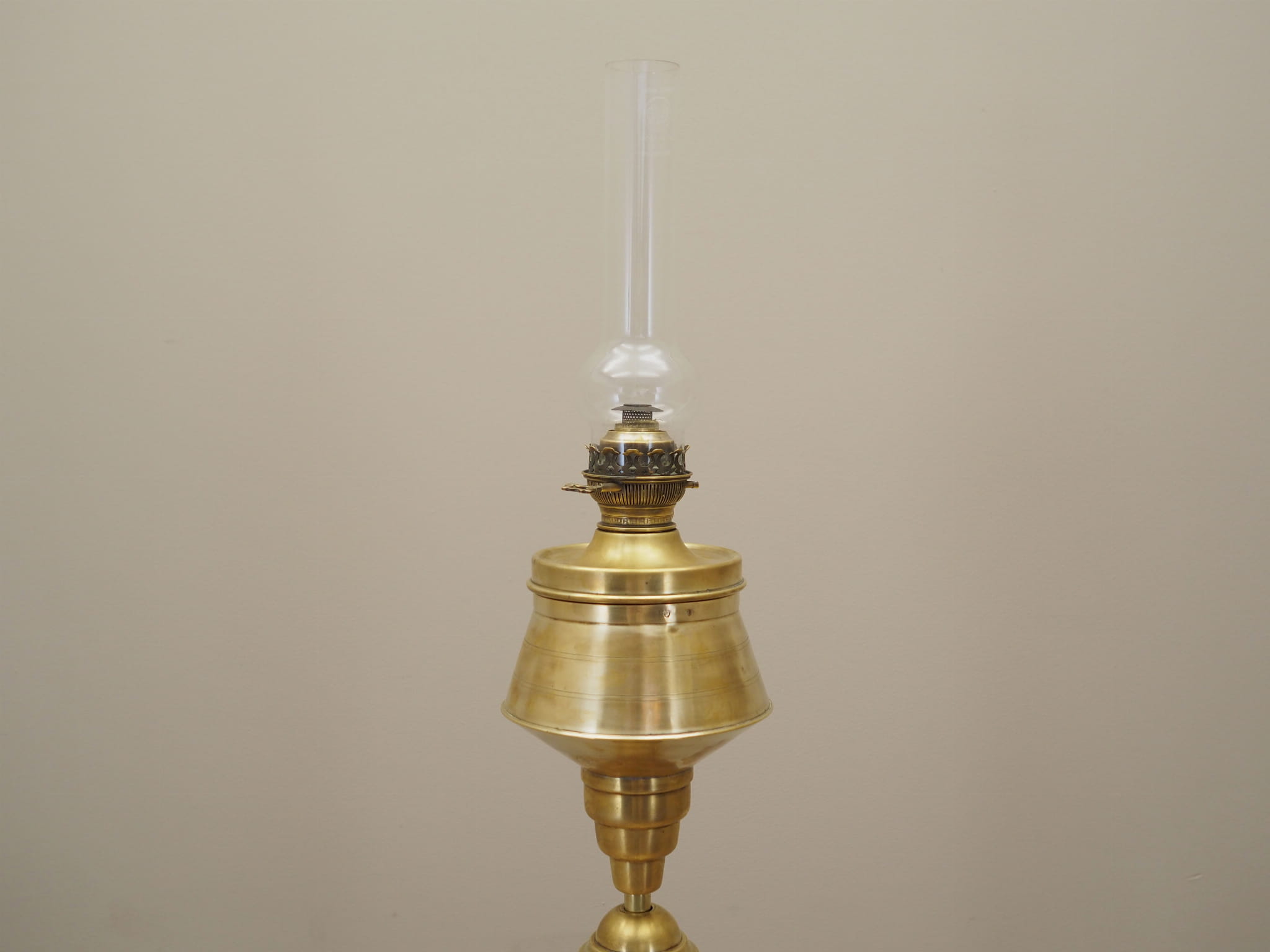 Vintage floor lamp glass metal gold 1920s