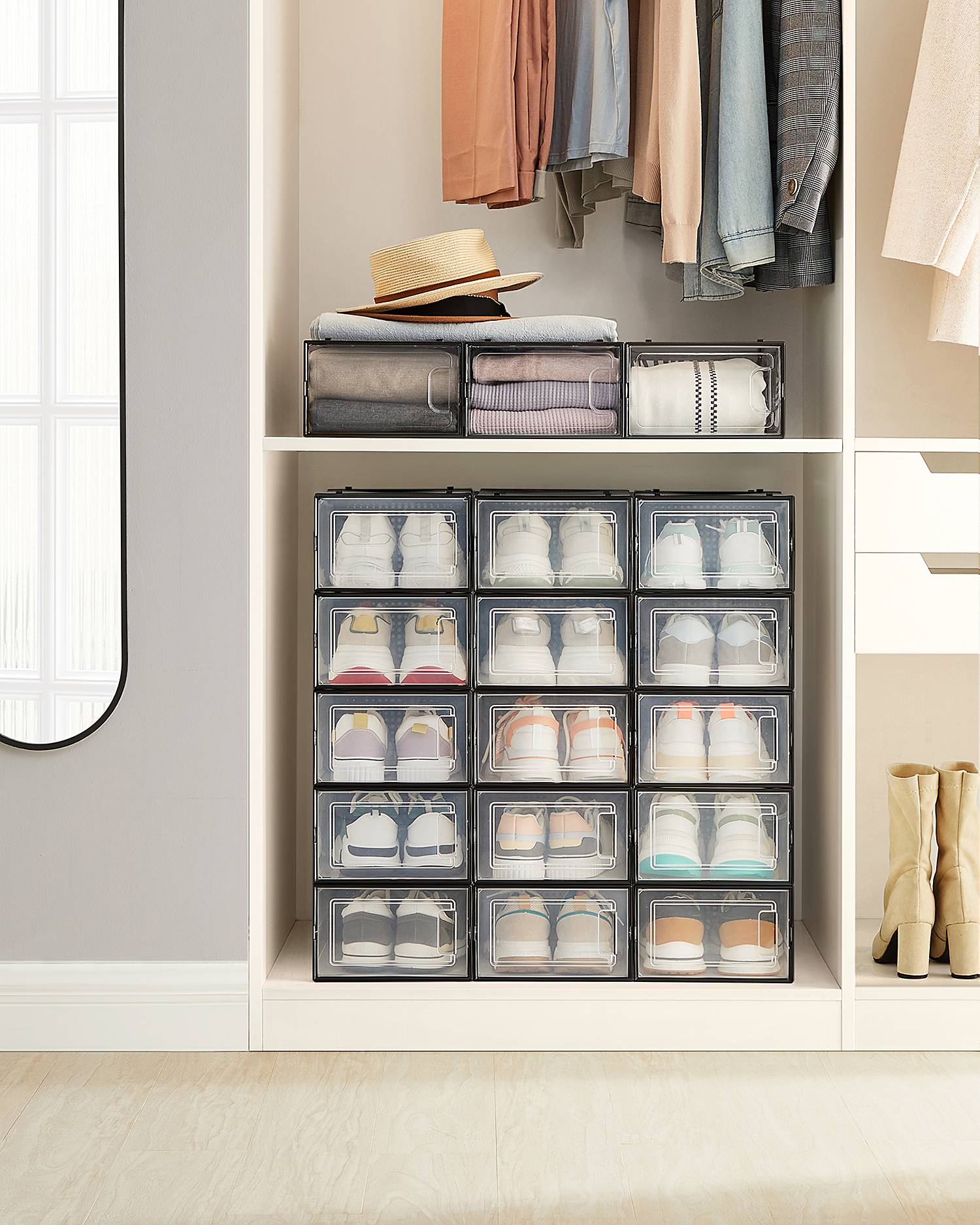 x18 Schuhbox Trets Schwarz