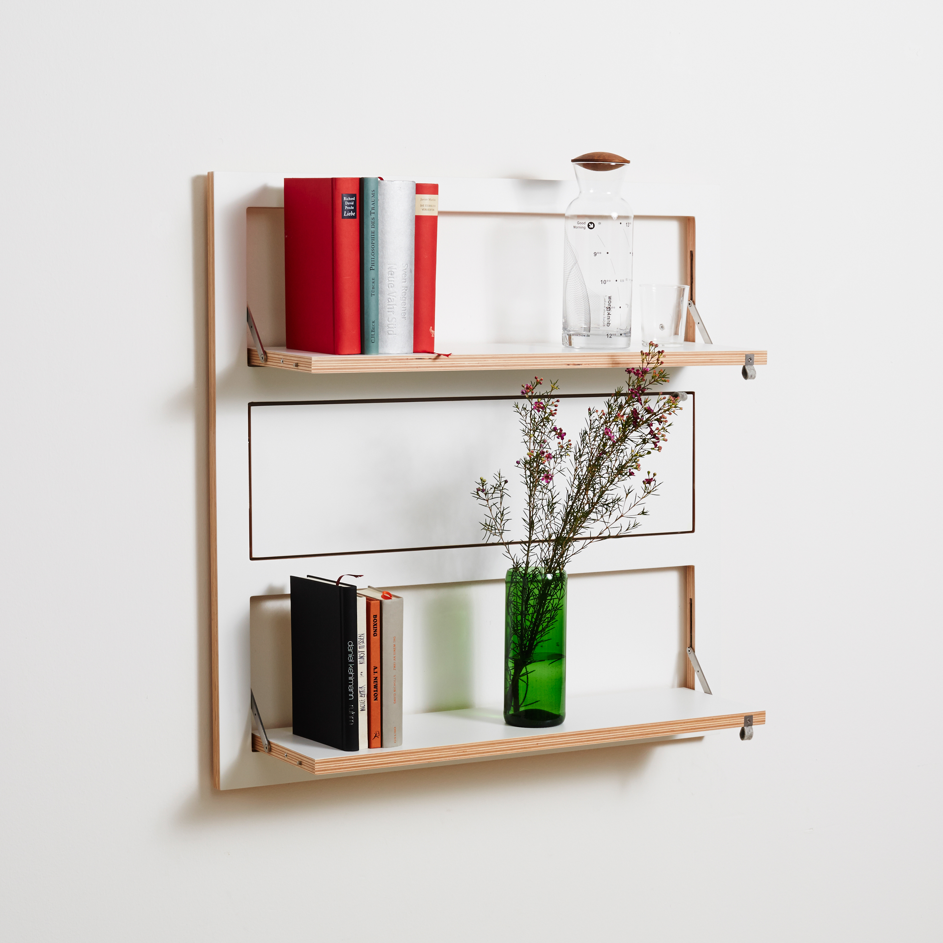 Fläpps Wall Shelf Wood Black 80 x 80cm