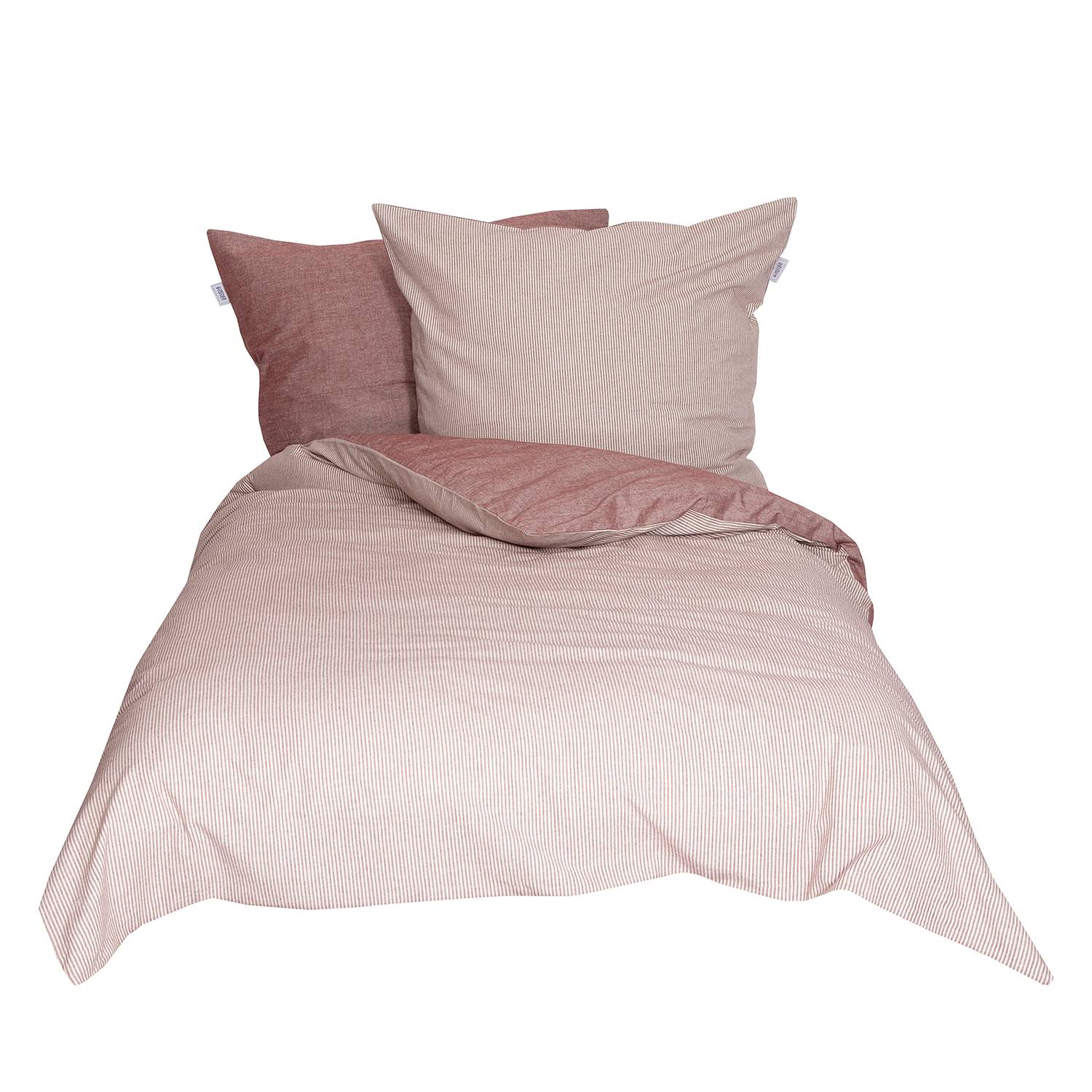 Bettwäsche Flanelle Baumwollstoff Rot 155 x 220 cm
