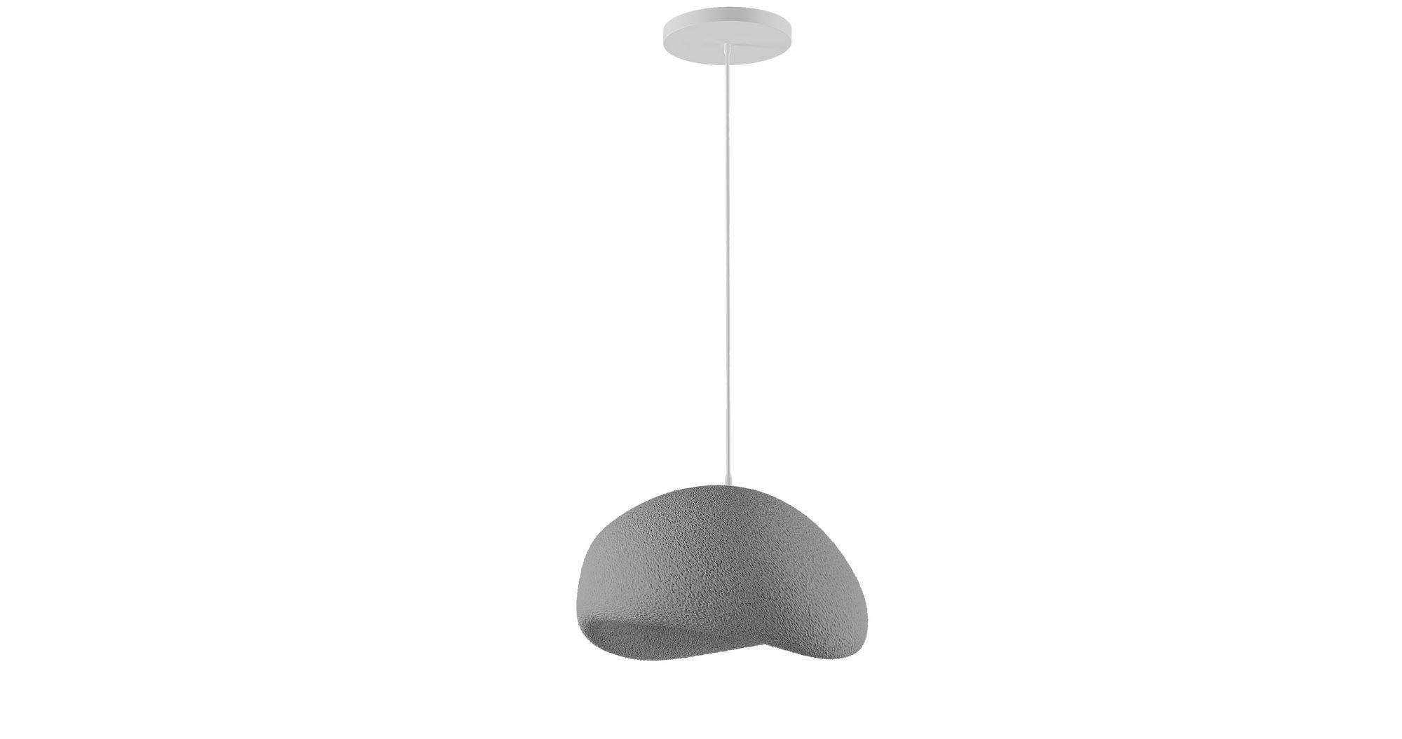 1-Flammig Wabi Sabi Emberstill Pendelleuchte Beton Grau