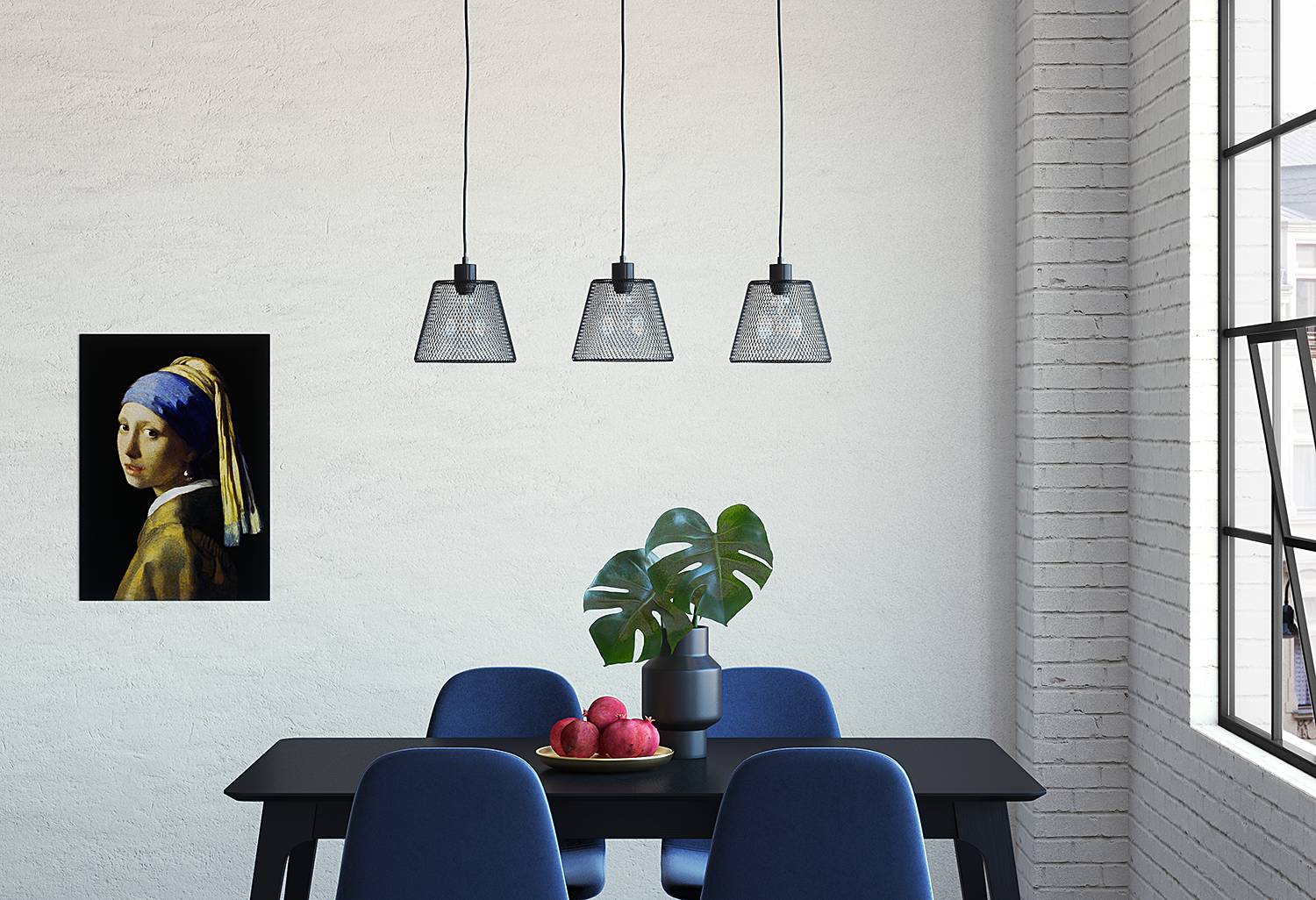 Le Vicel Pendant Lamp Iron 3-light