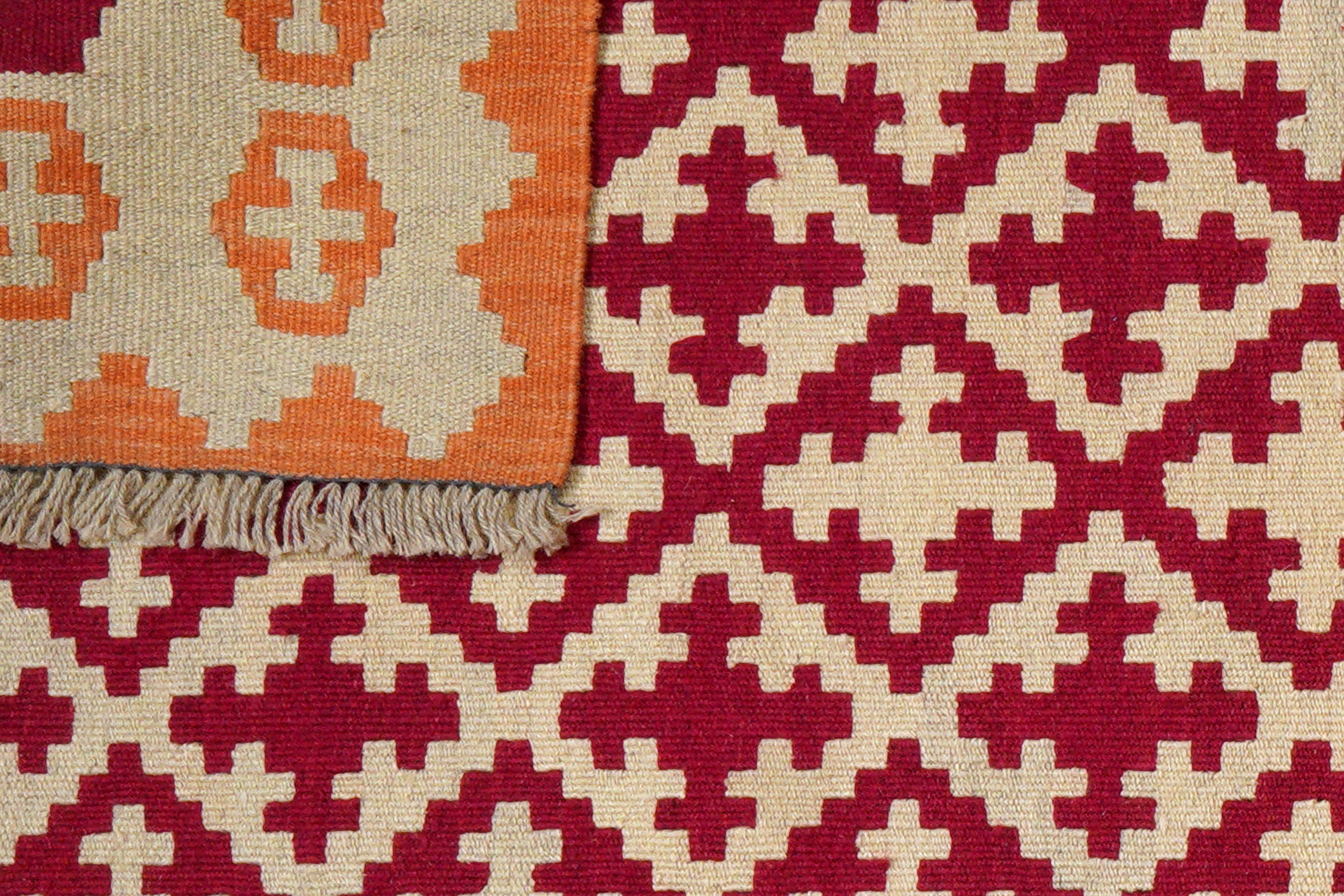 Kelim Gashgai Teppich Wolle Rot