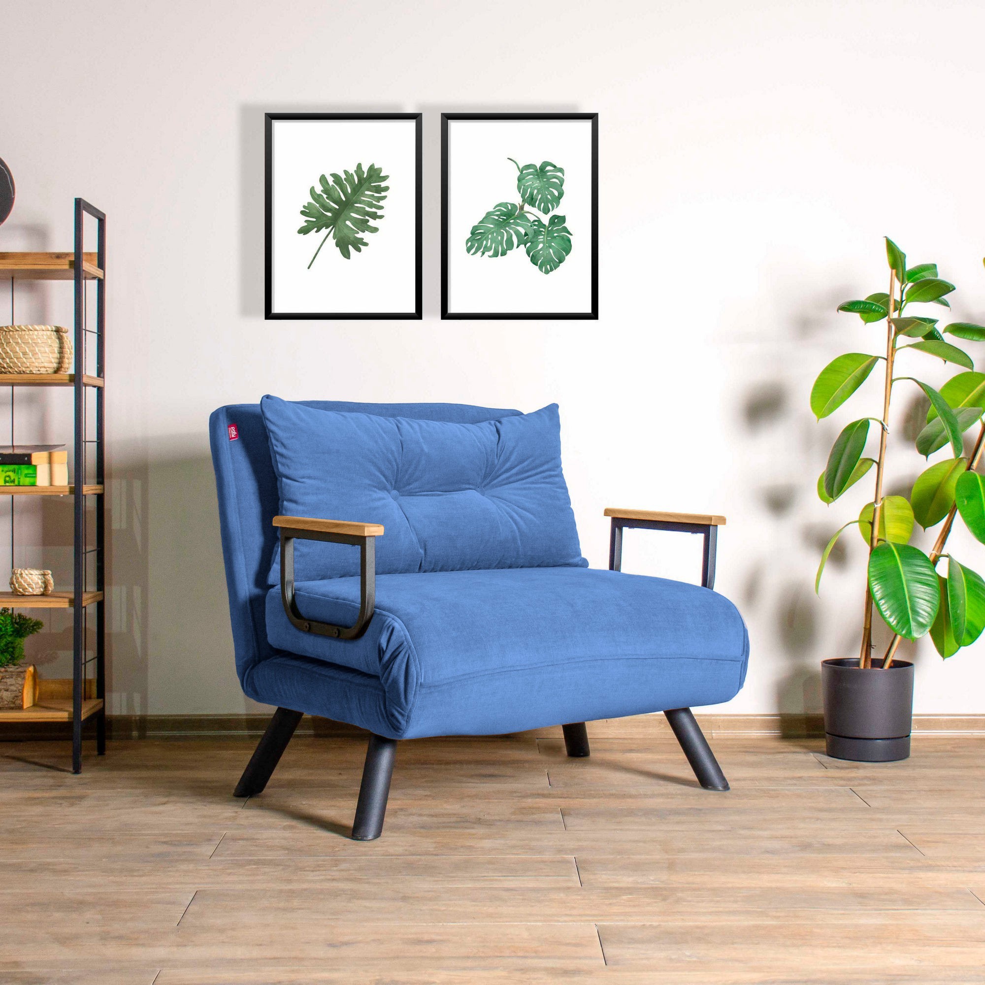 Sando Sleeper Chair Blue