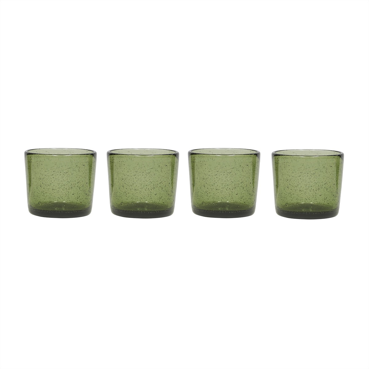 4x Kuki Glas Grün
