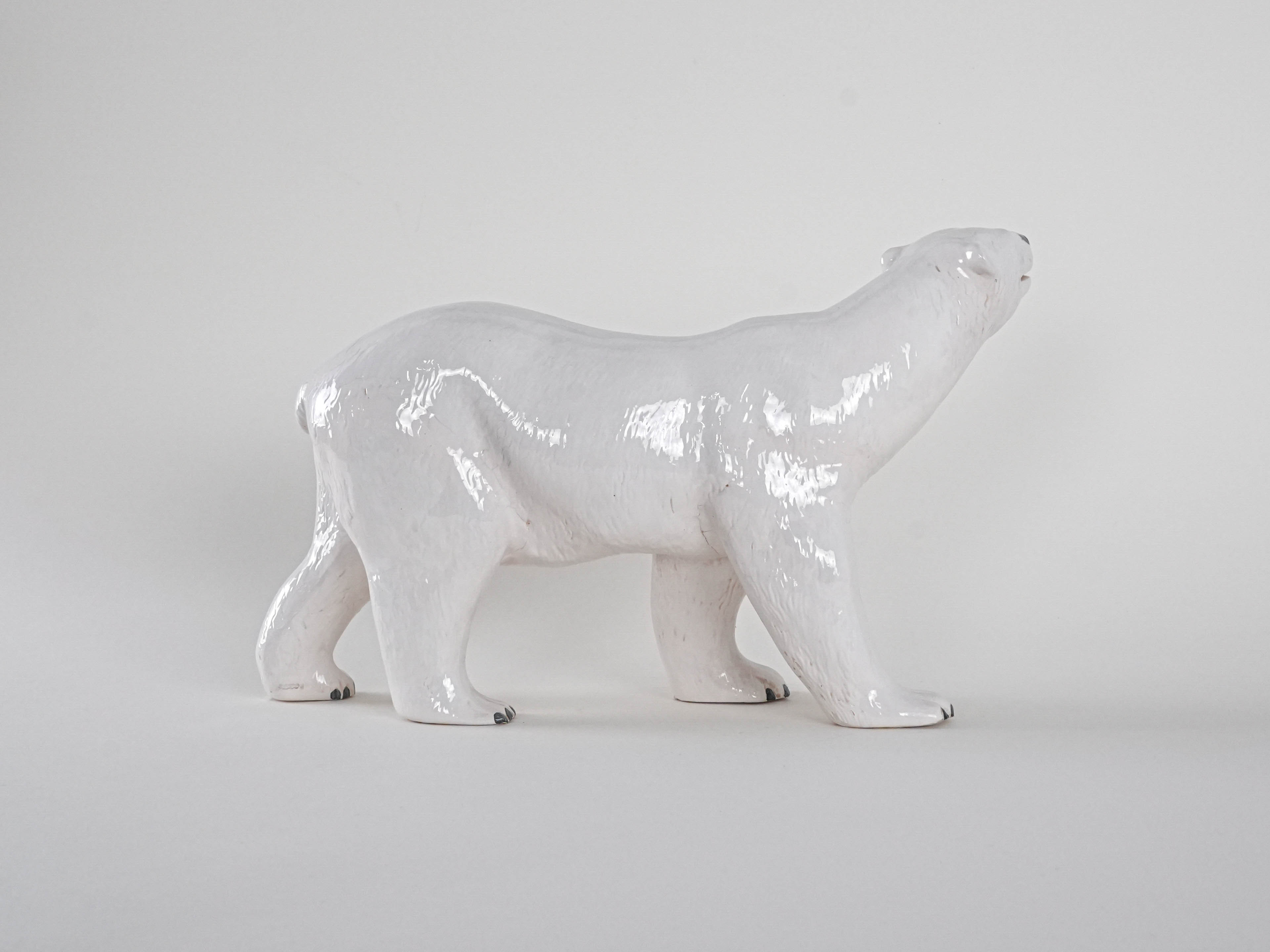 Eisbär Skulptur Keramik