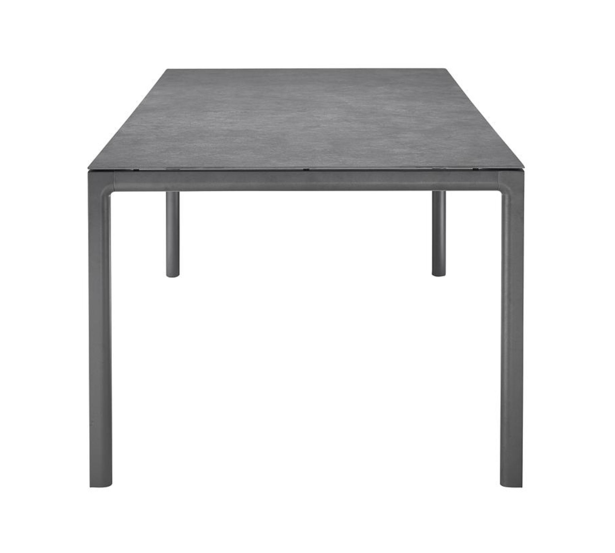 Soft Tisch Aluminium HPL-Platte Anthrazit 240 x 100 cm