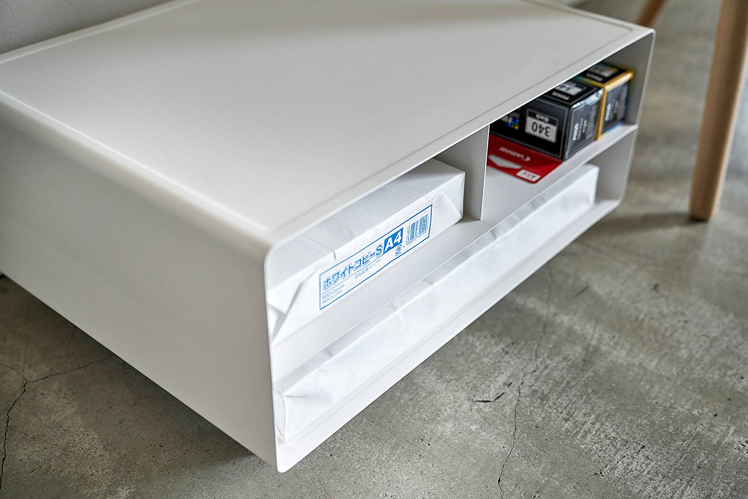 Büroregal Tower Stahl / Kunststoff Weiß