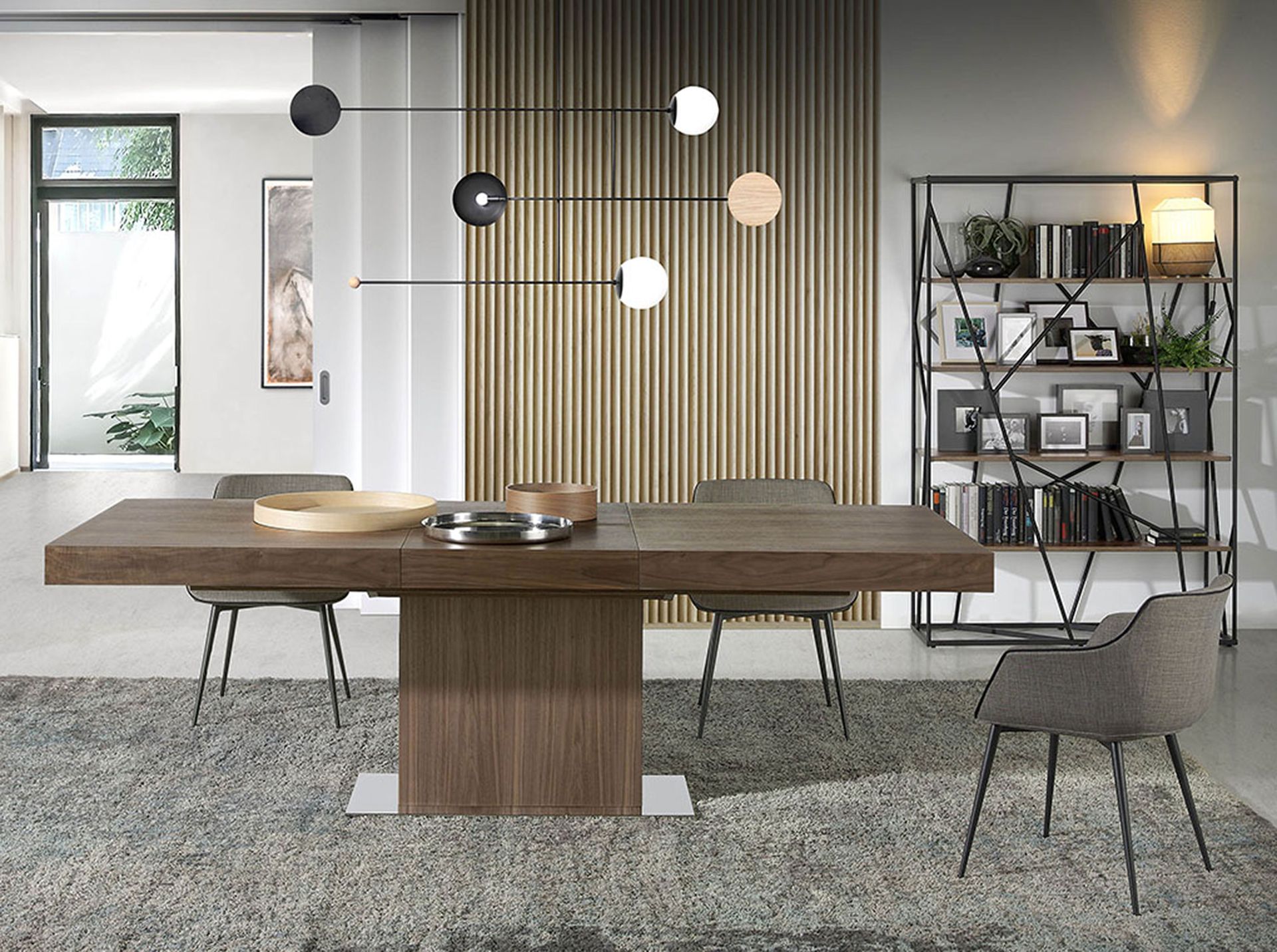 Regal Walnut wood Steel