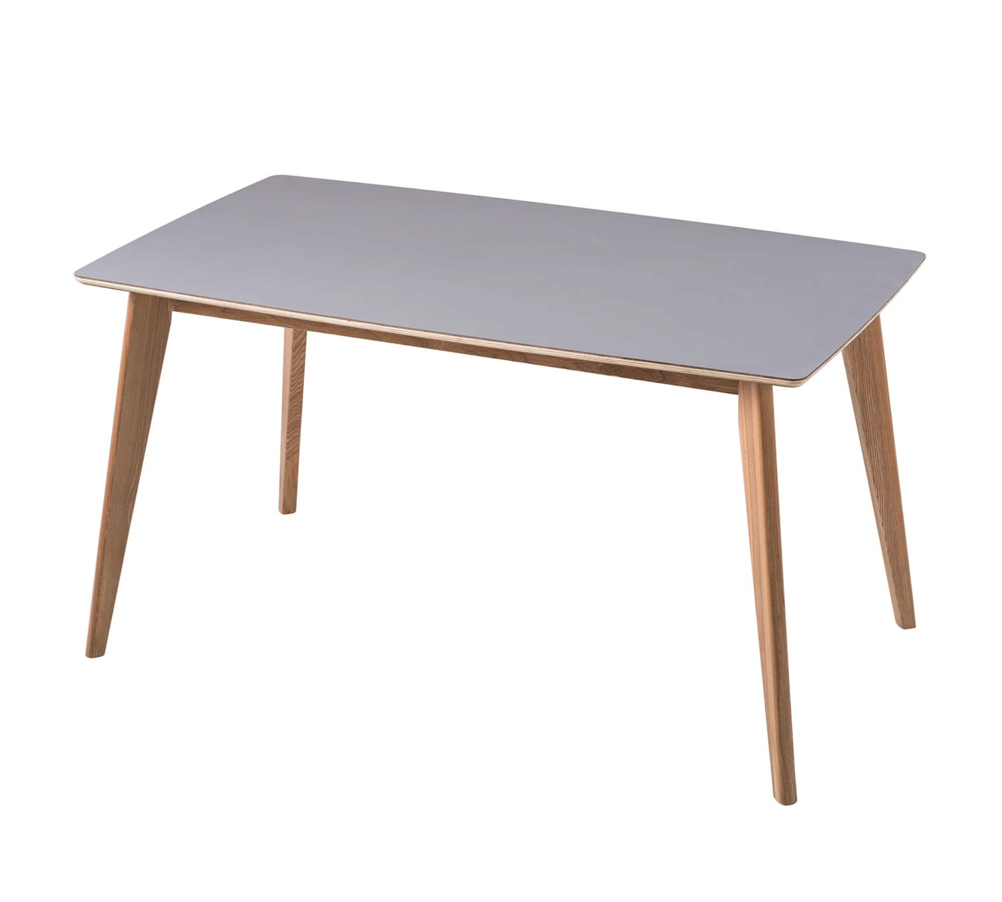 Esstisch Massivholz Grau Braun