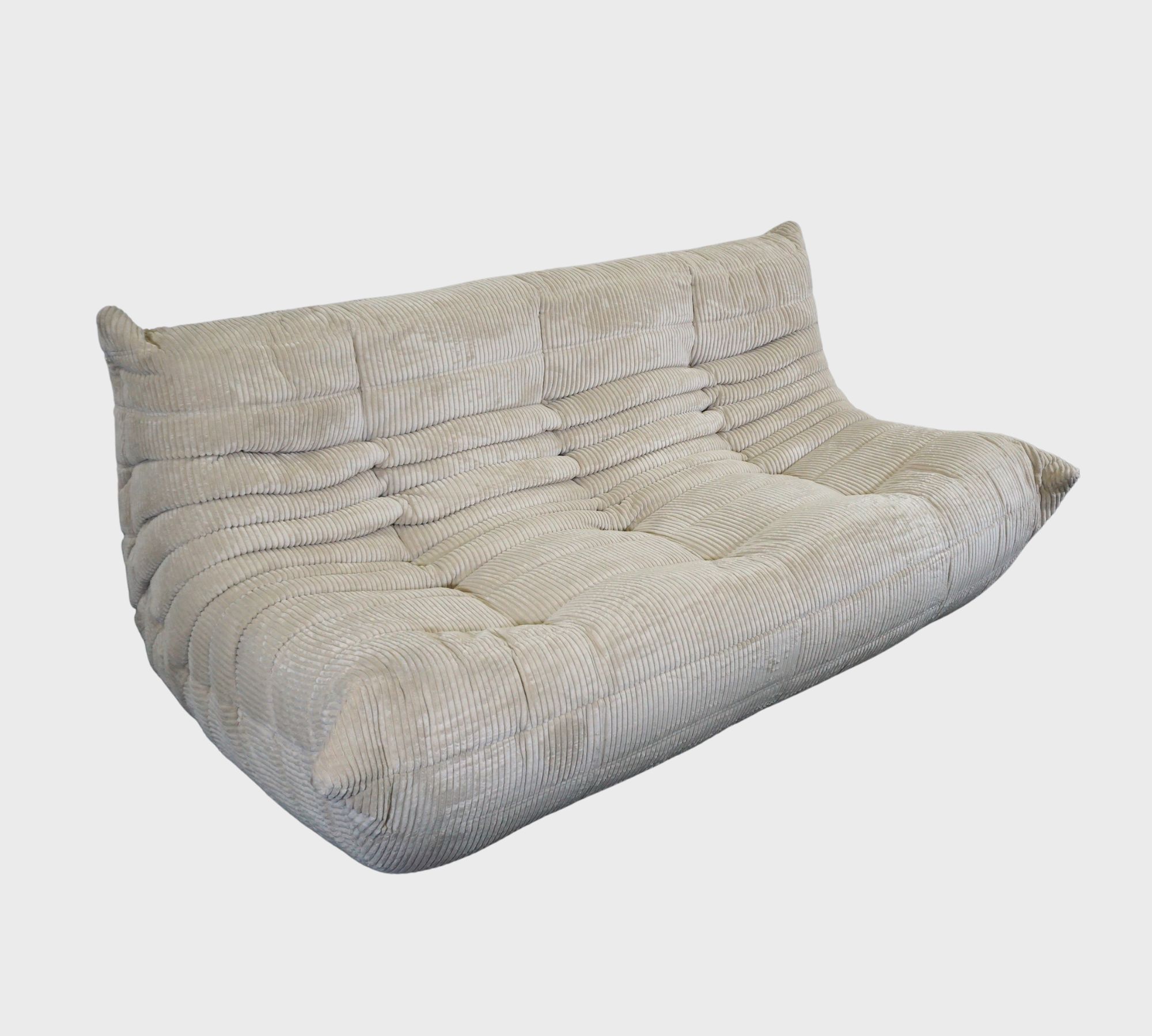 Togo Sofa 3-Sitzer Cord Beige