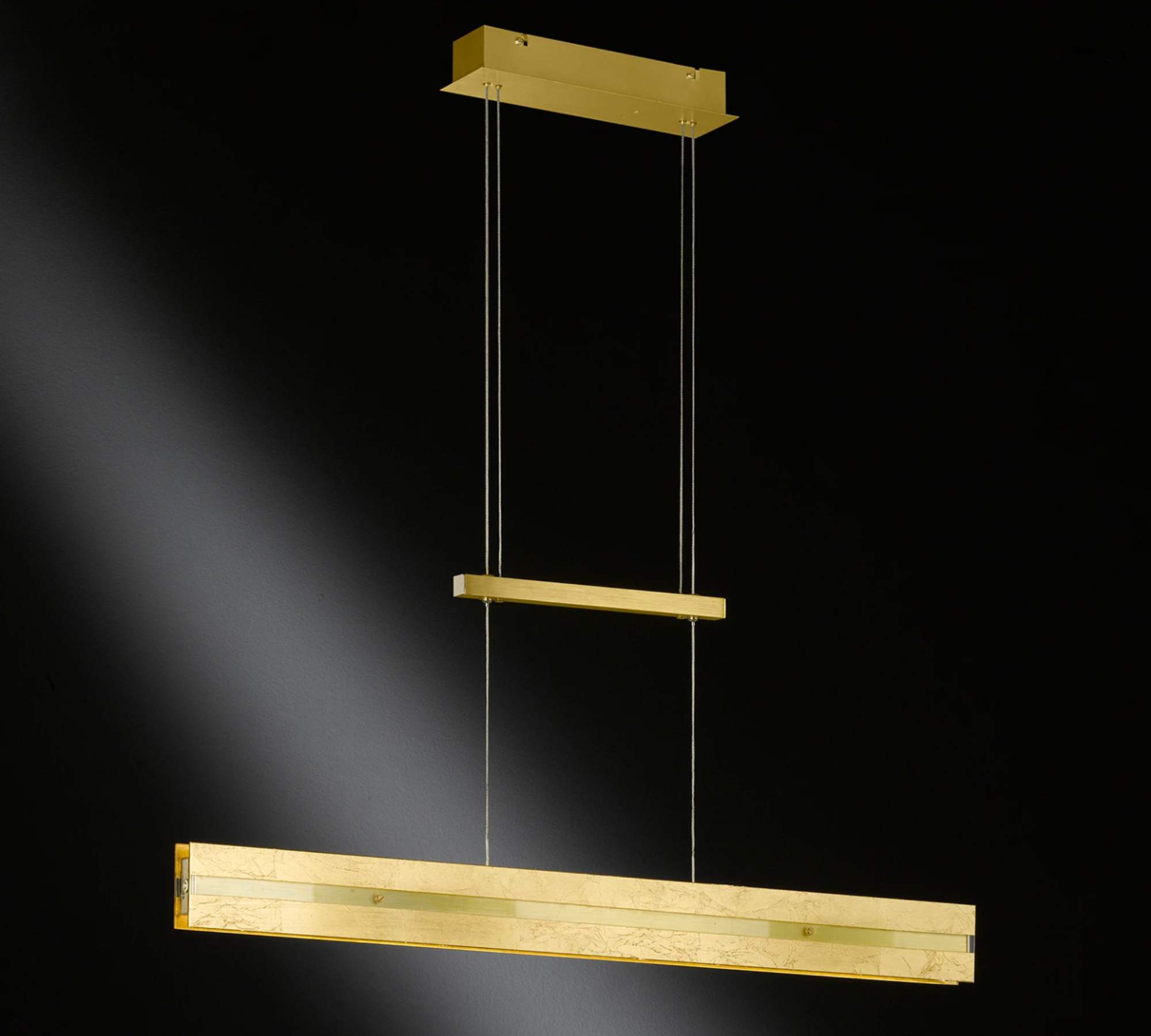 LED Pendelleuchte 2-flammig Kunststoff Aluminium