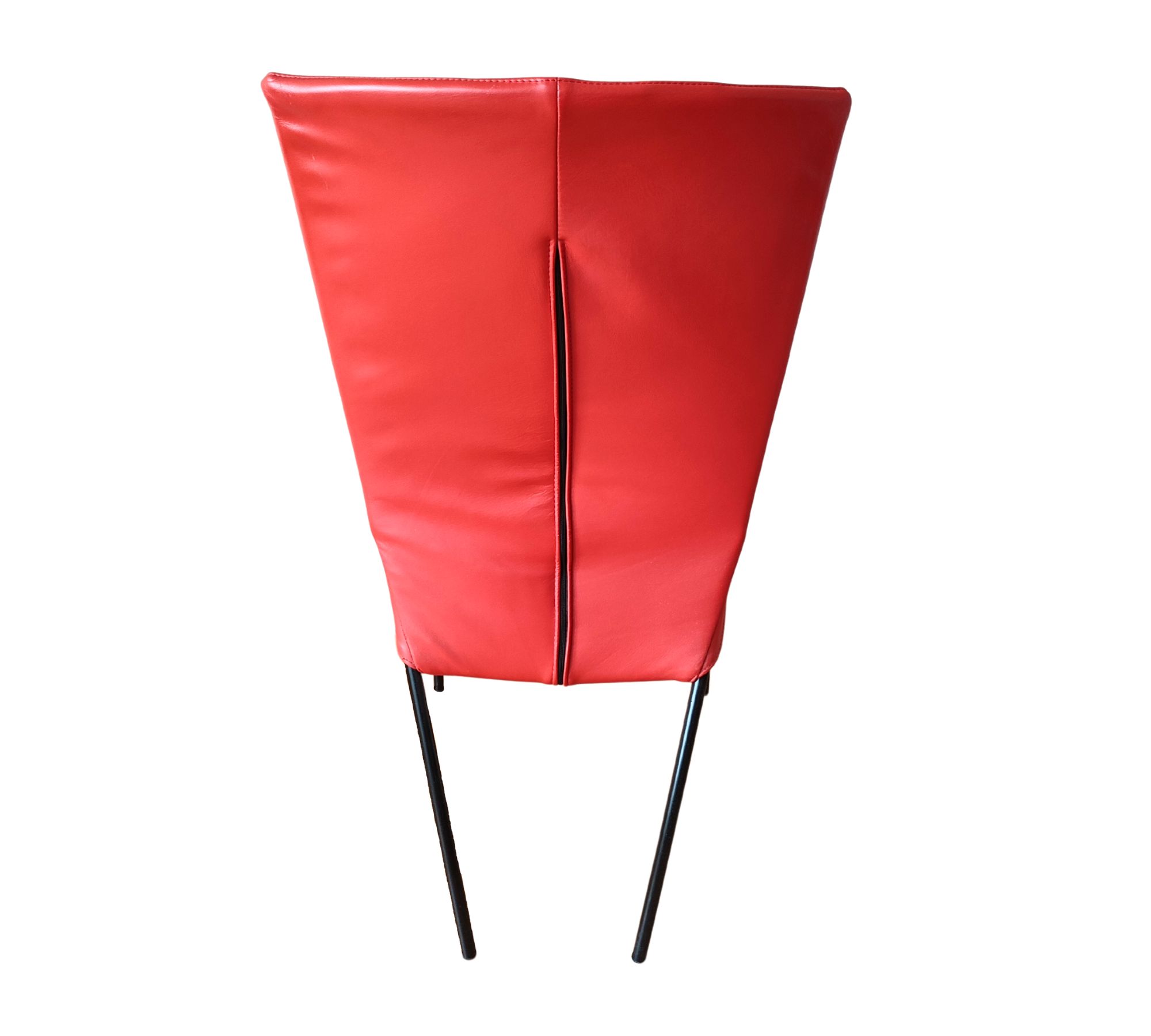 Montis Stuhl Spica Leder Stahl Rot