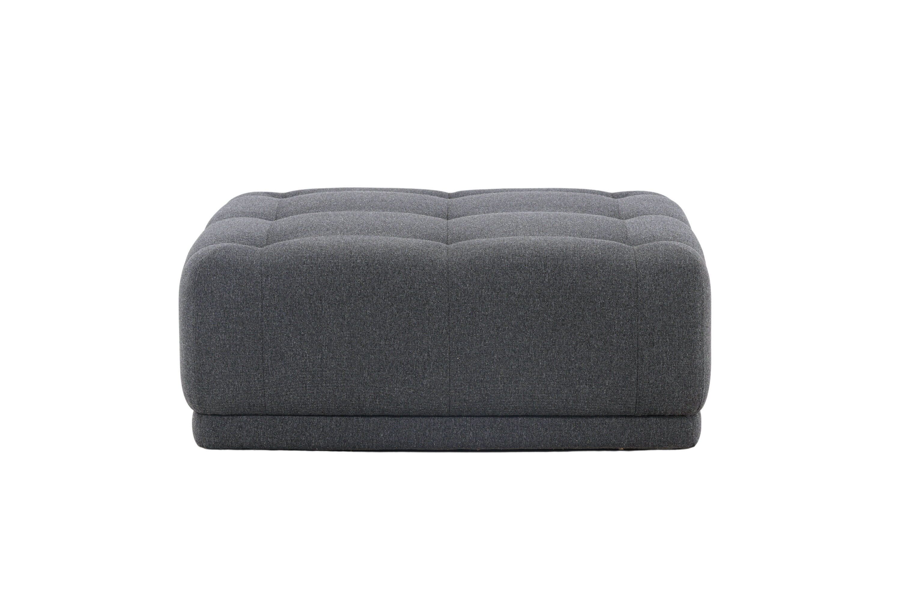 Turin  Pouf  Fabric  Dark grey