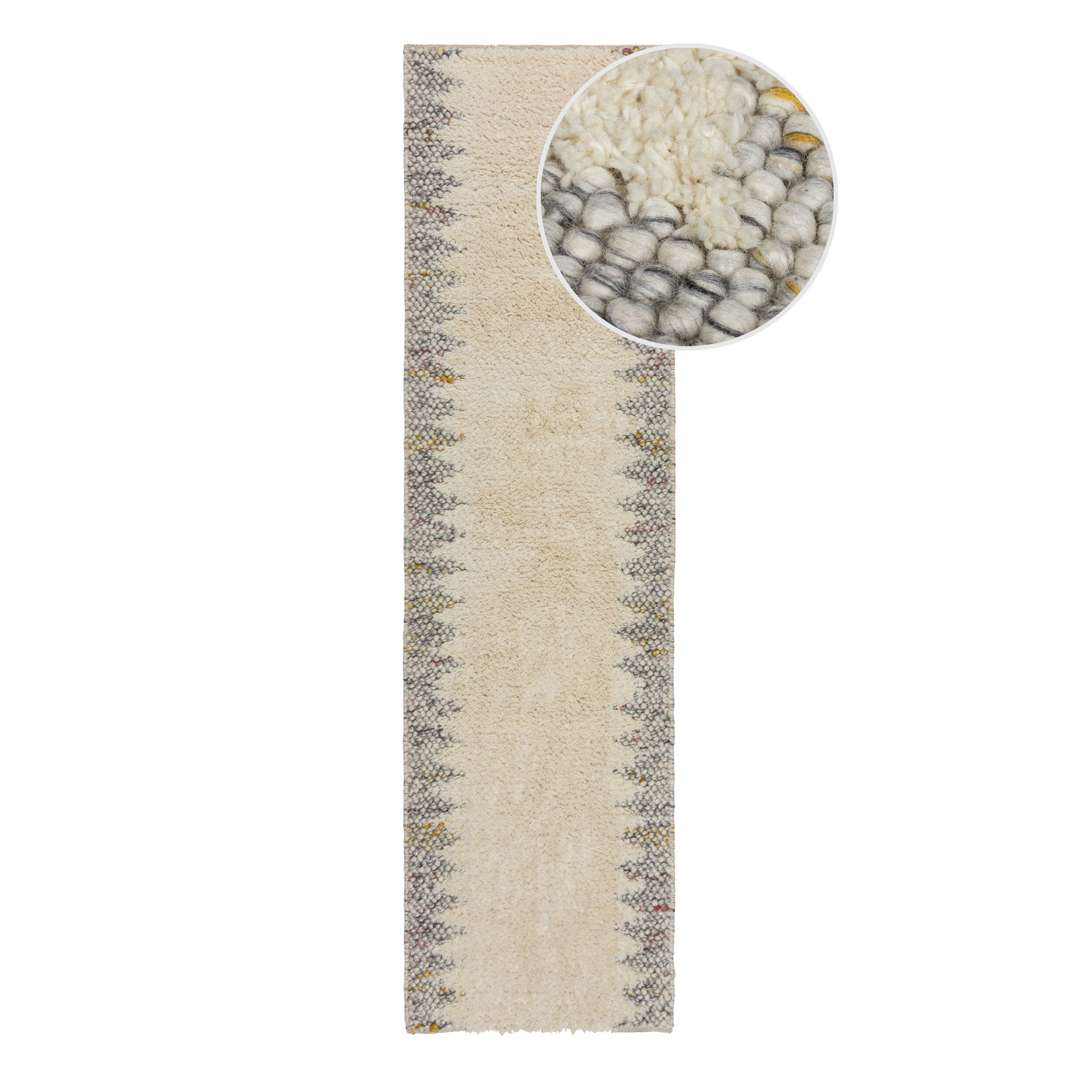 Minerals Border Teppich Beige 60x230cm