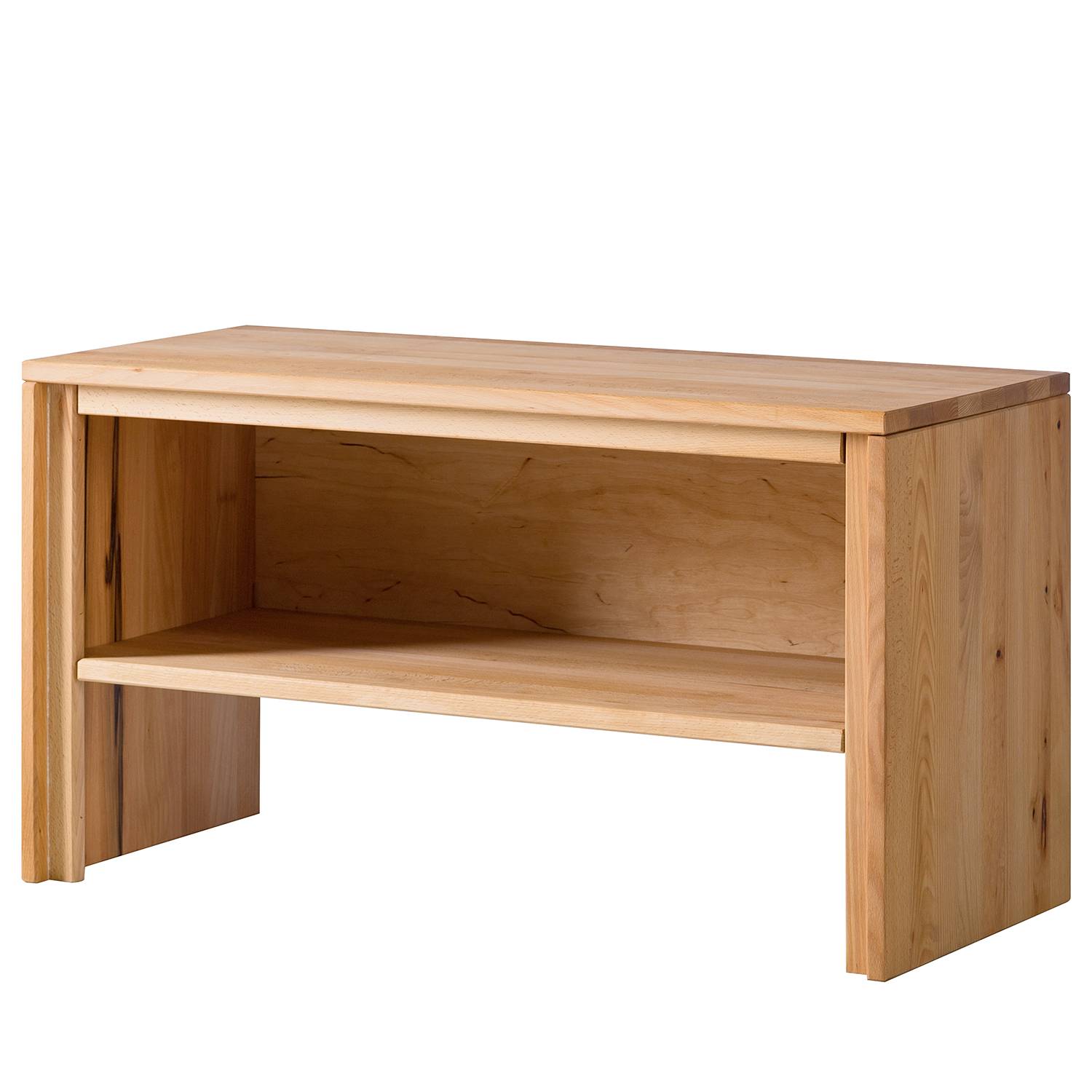 Garderobenbank Schuhablage Massivholz Braun