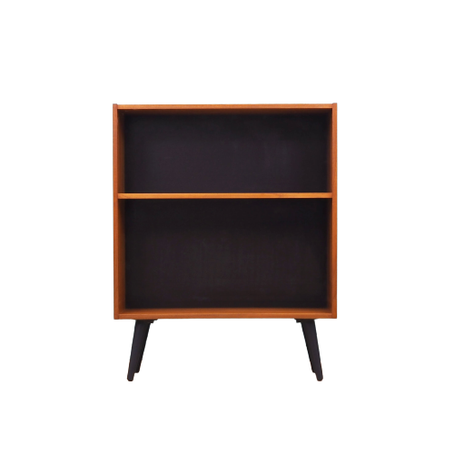Vintage Bookshelf Teak Wood Brown 1970s