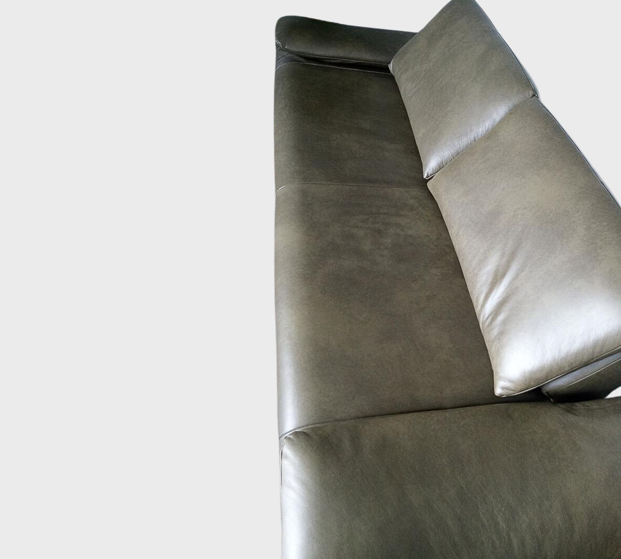 Sofa mit Armlehnen-und Rückenfunktionen Leder Dunkelgrün