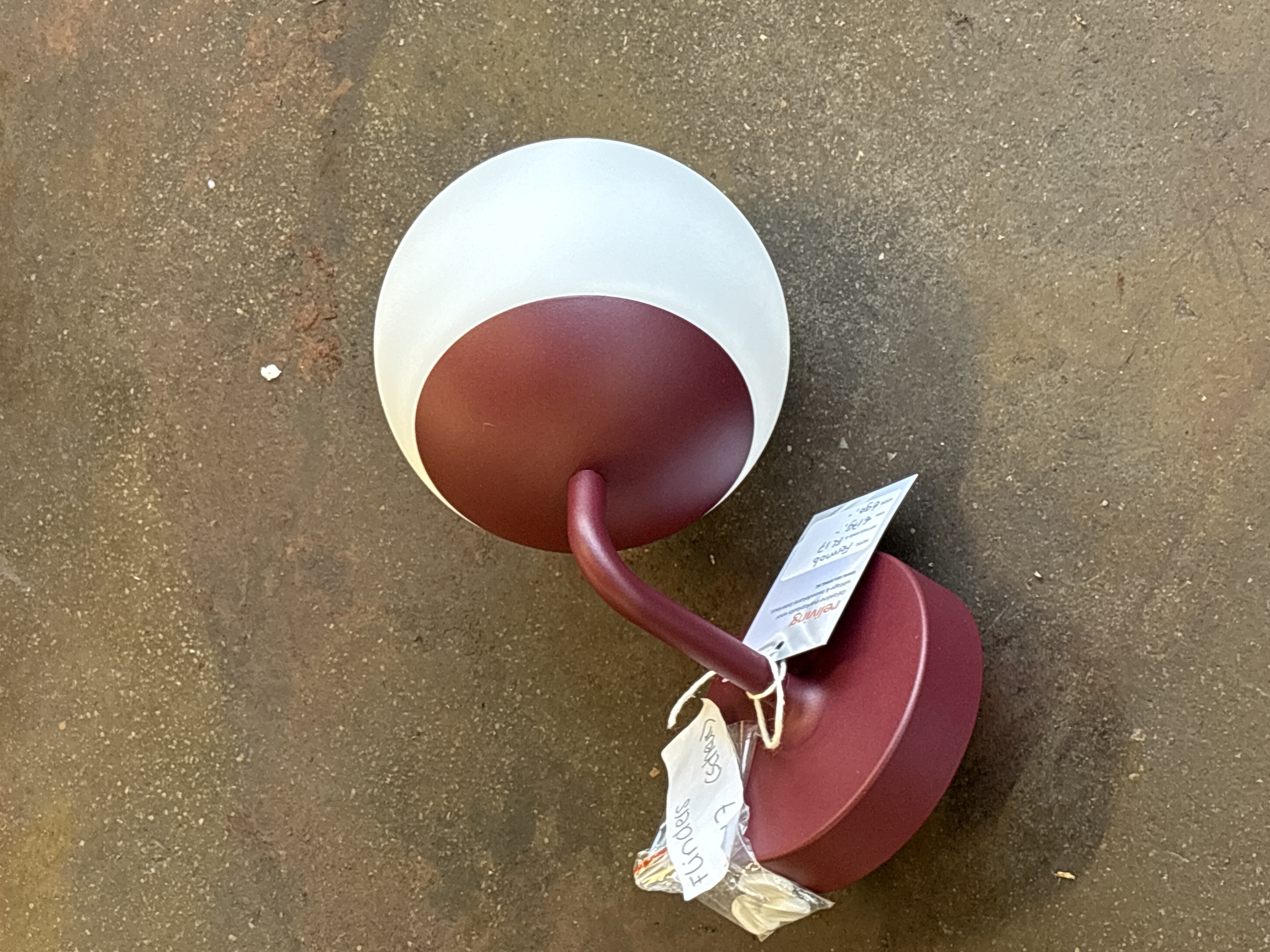 MOOON! Wandlampe Ø15cm Aluminium Glas