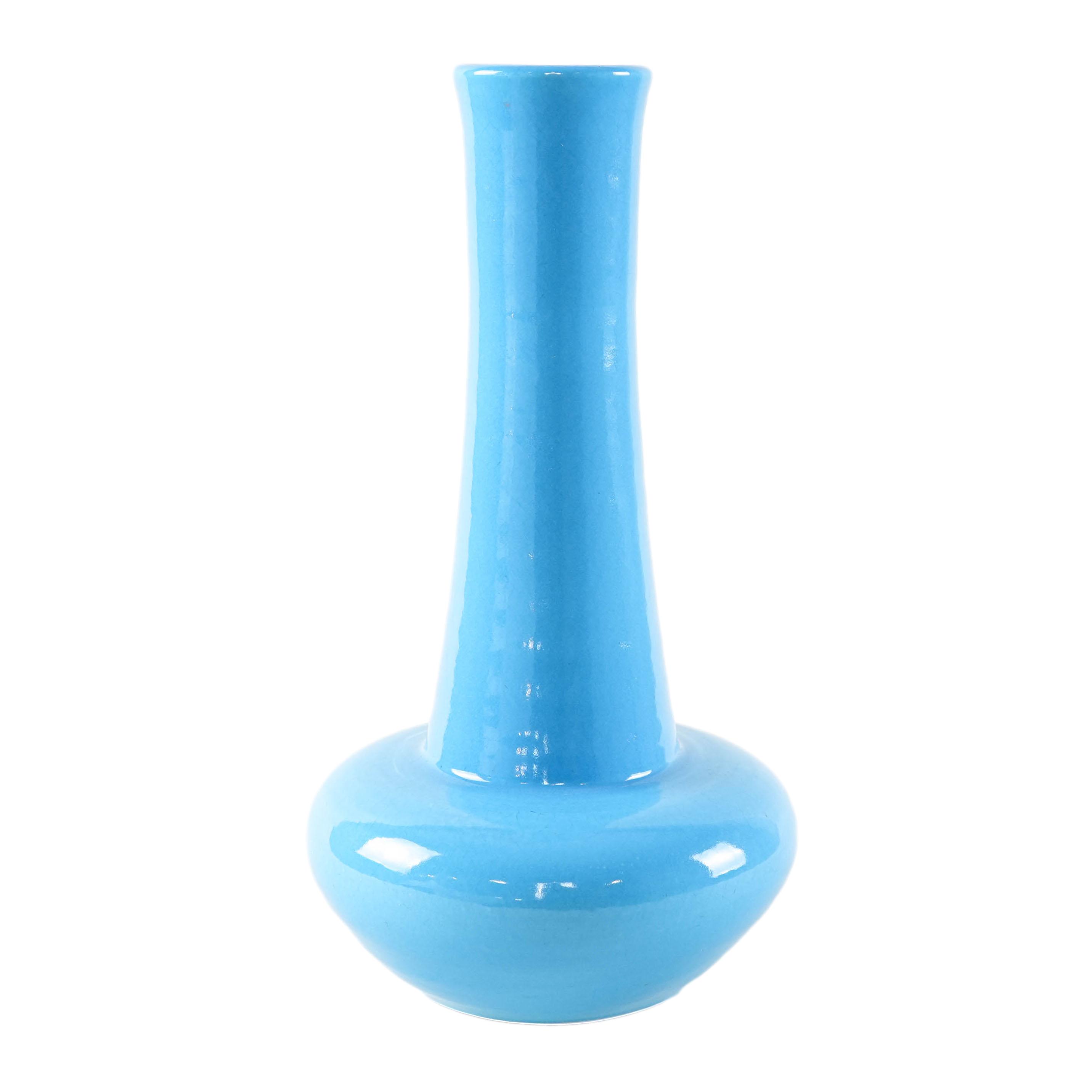 Keramikvase Blau1970er Jahre