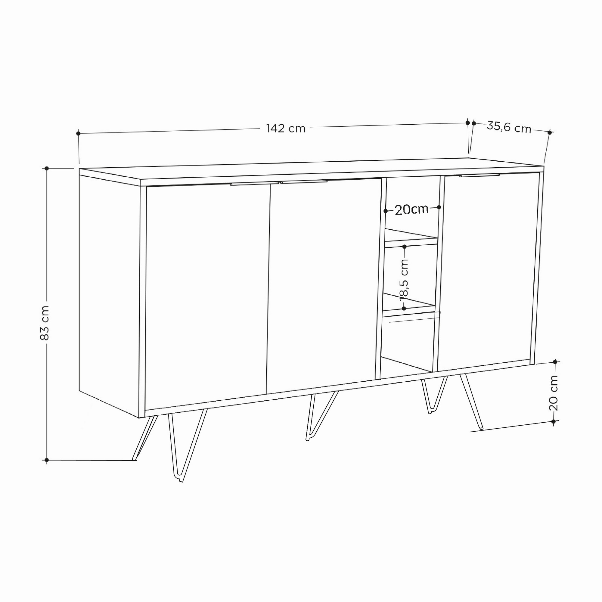 Clara Chest of drawers Sand