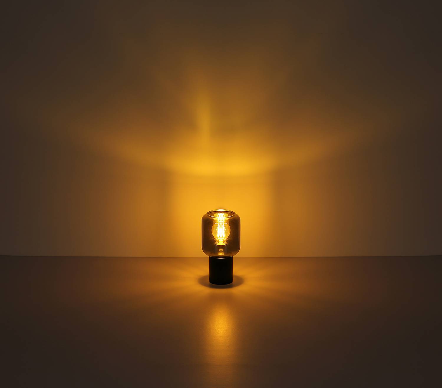 Ninjo Tischleuchte Farbglas Eisen 1-flammig