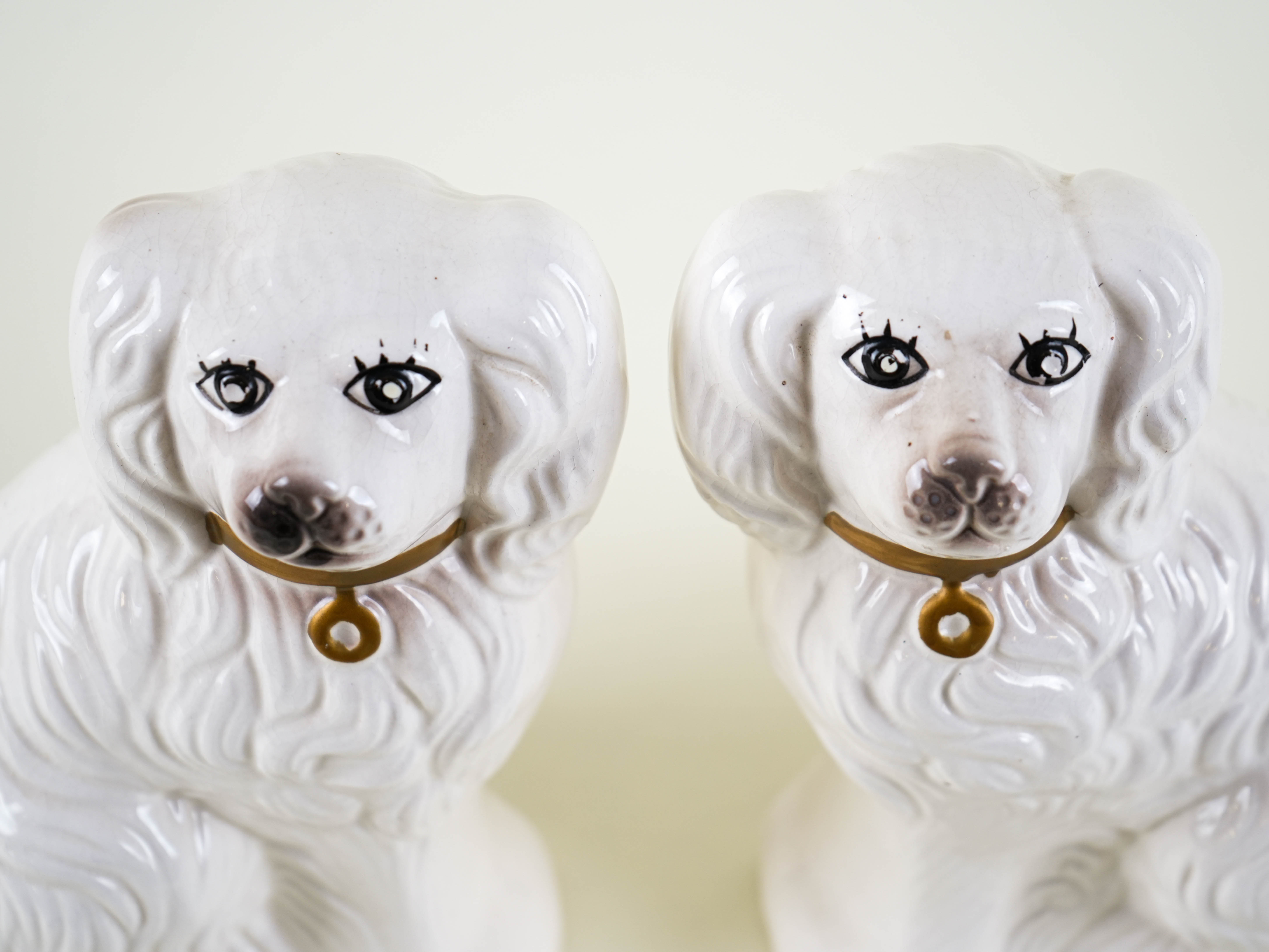 Dog Figures English Style Ceramic 1970s