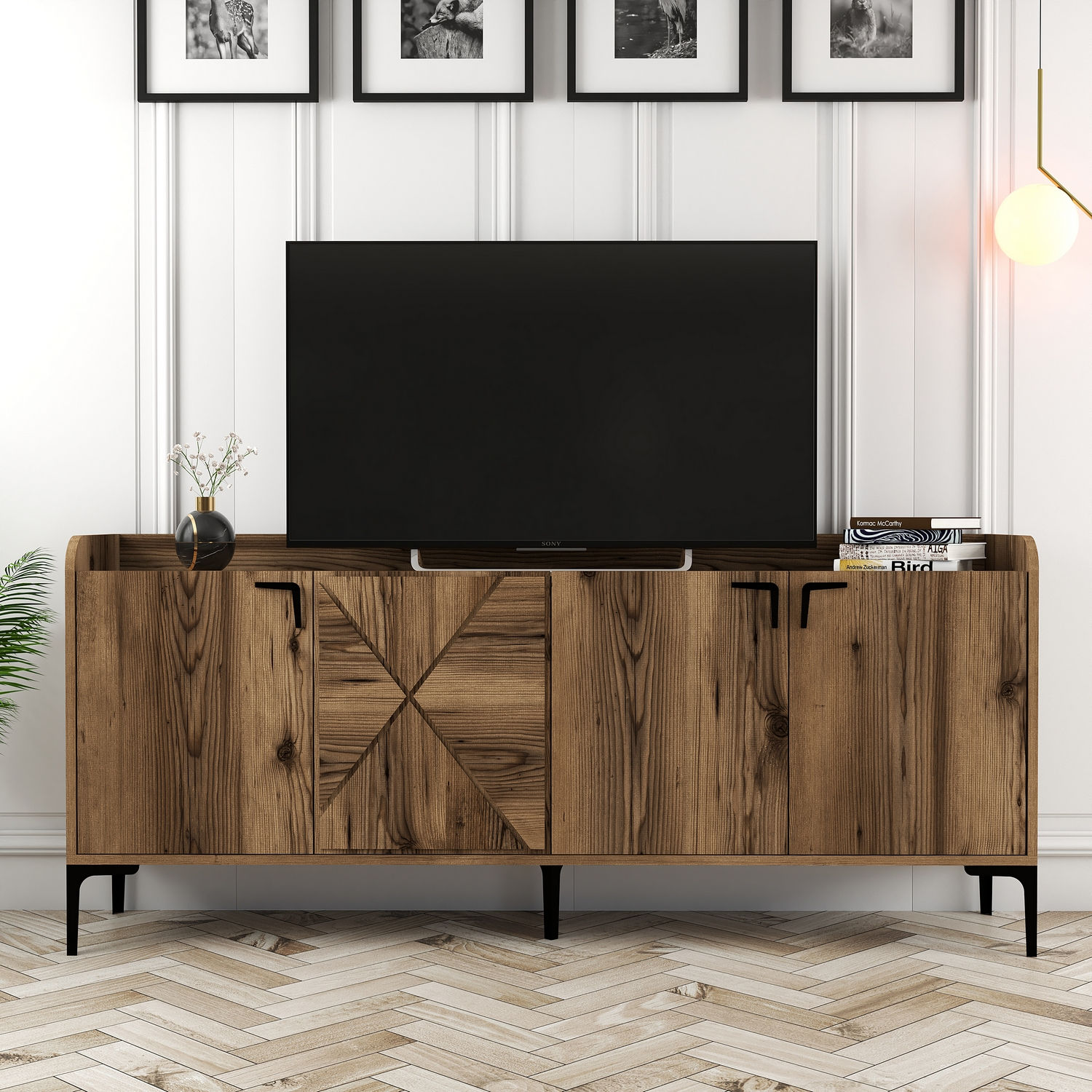 Venedik Sideboard Walnussbraun