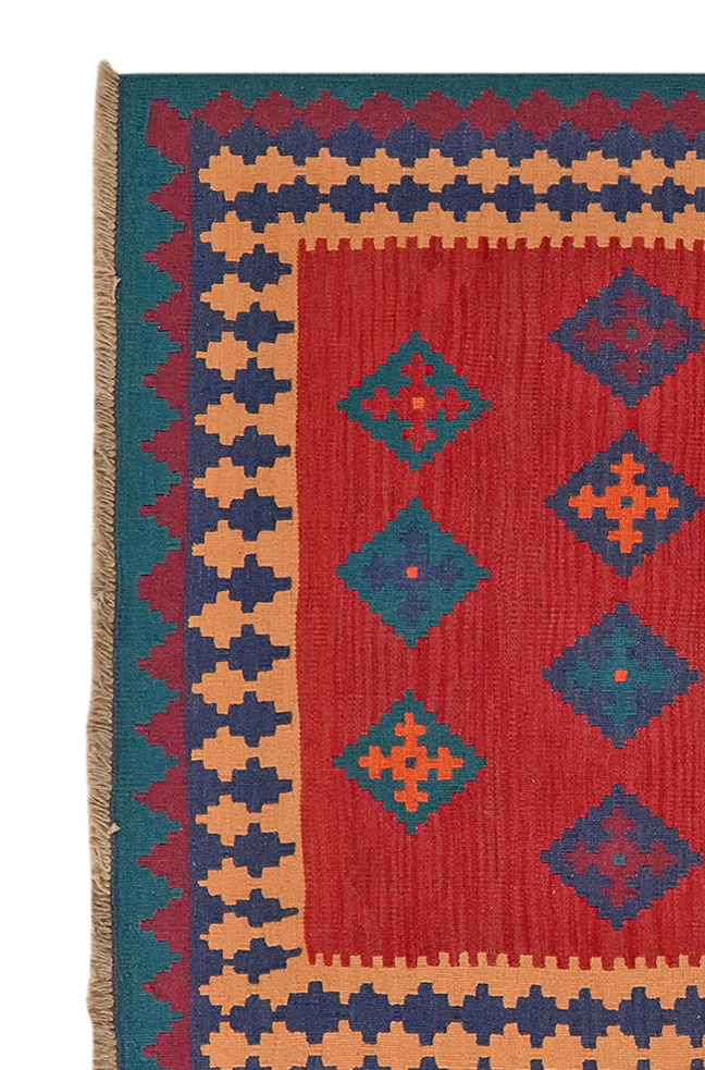 Kilim Gashgai Teppich Mehrfarbig