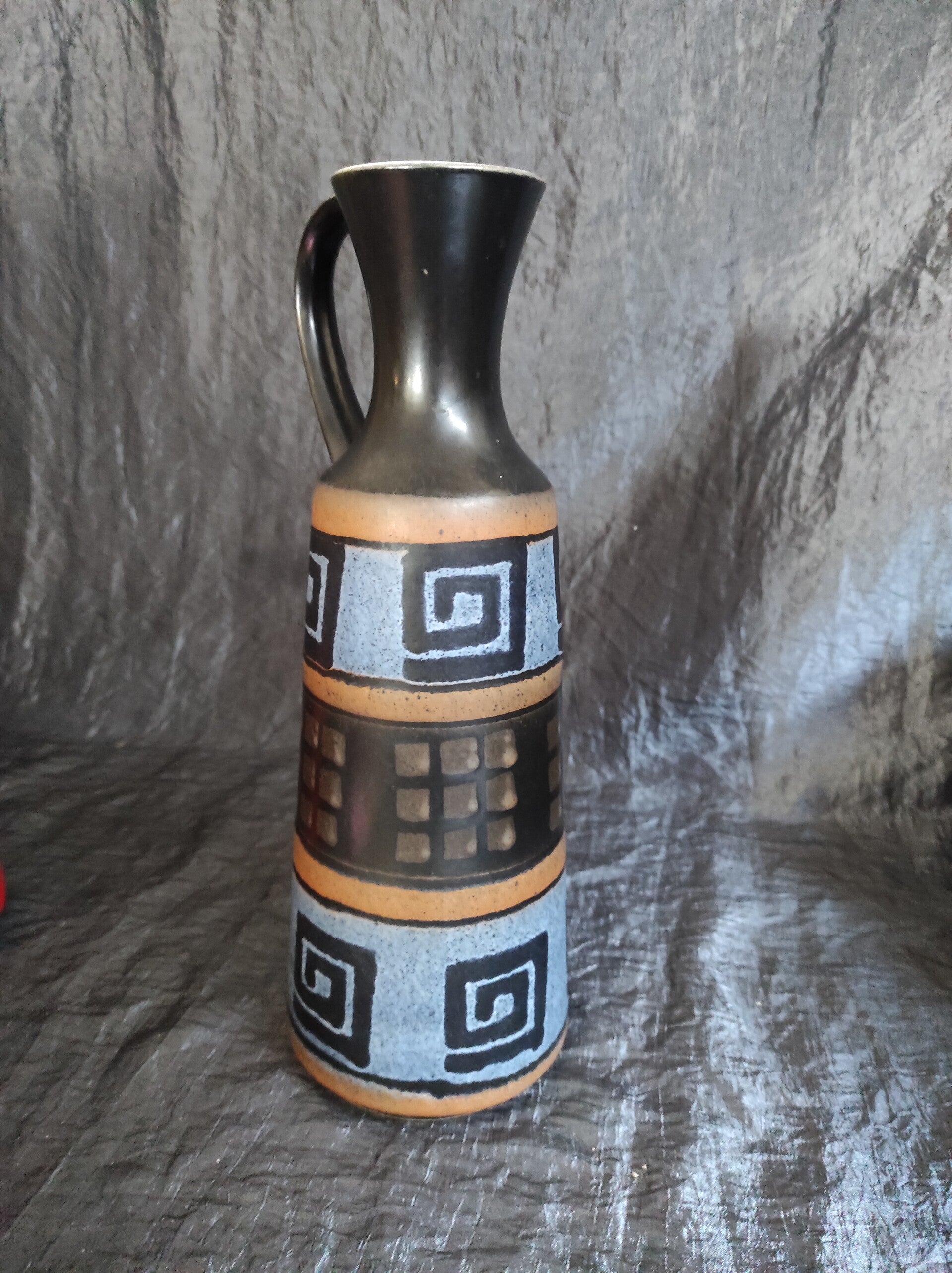 Vintage 1340-30 Vase Keramik Blau