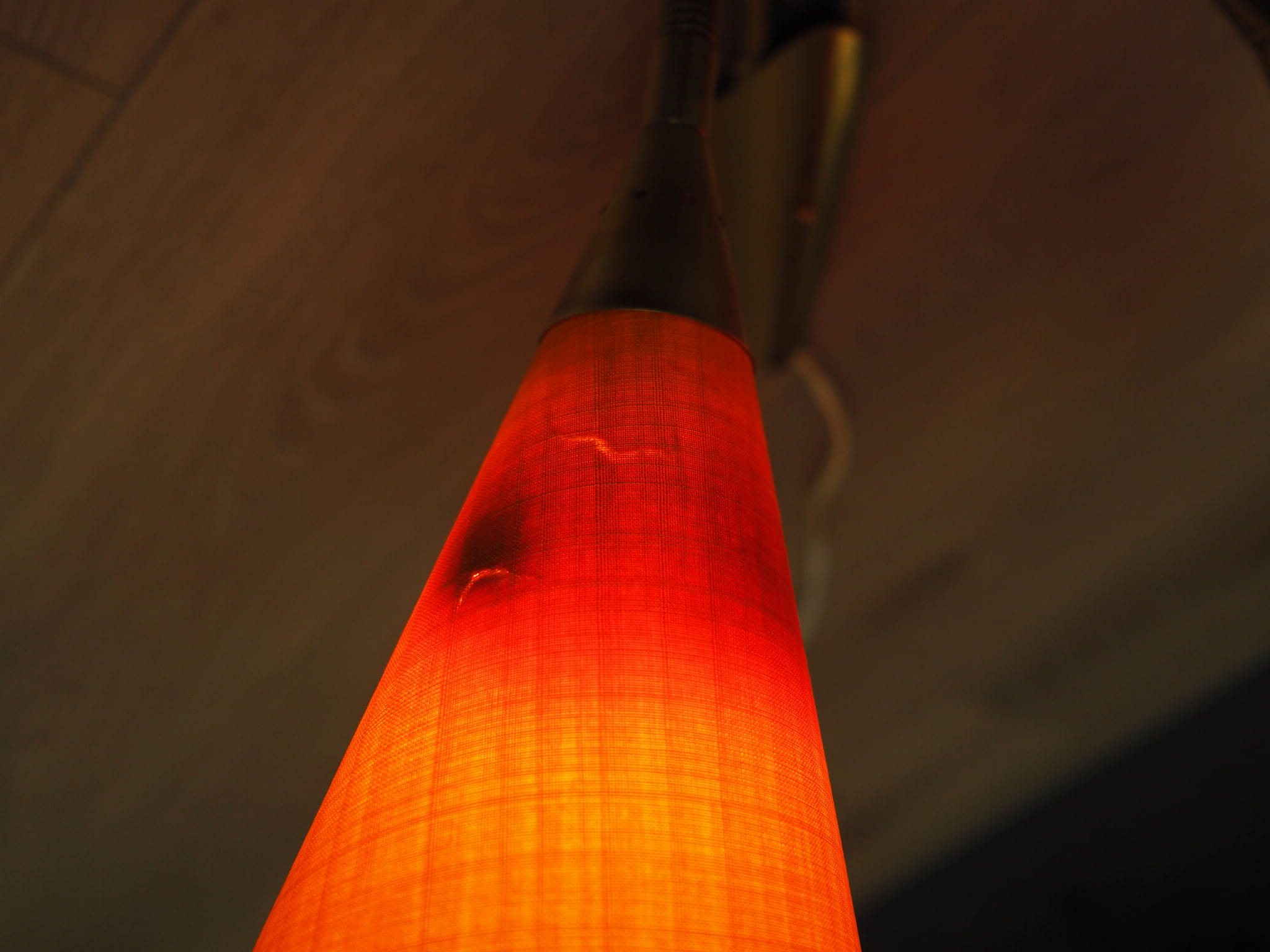 Vintage wall lamp metal textile multi-colored 1970s