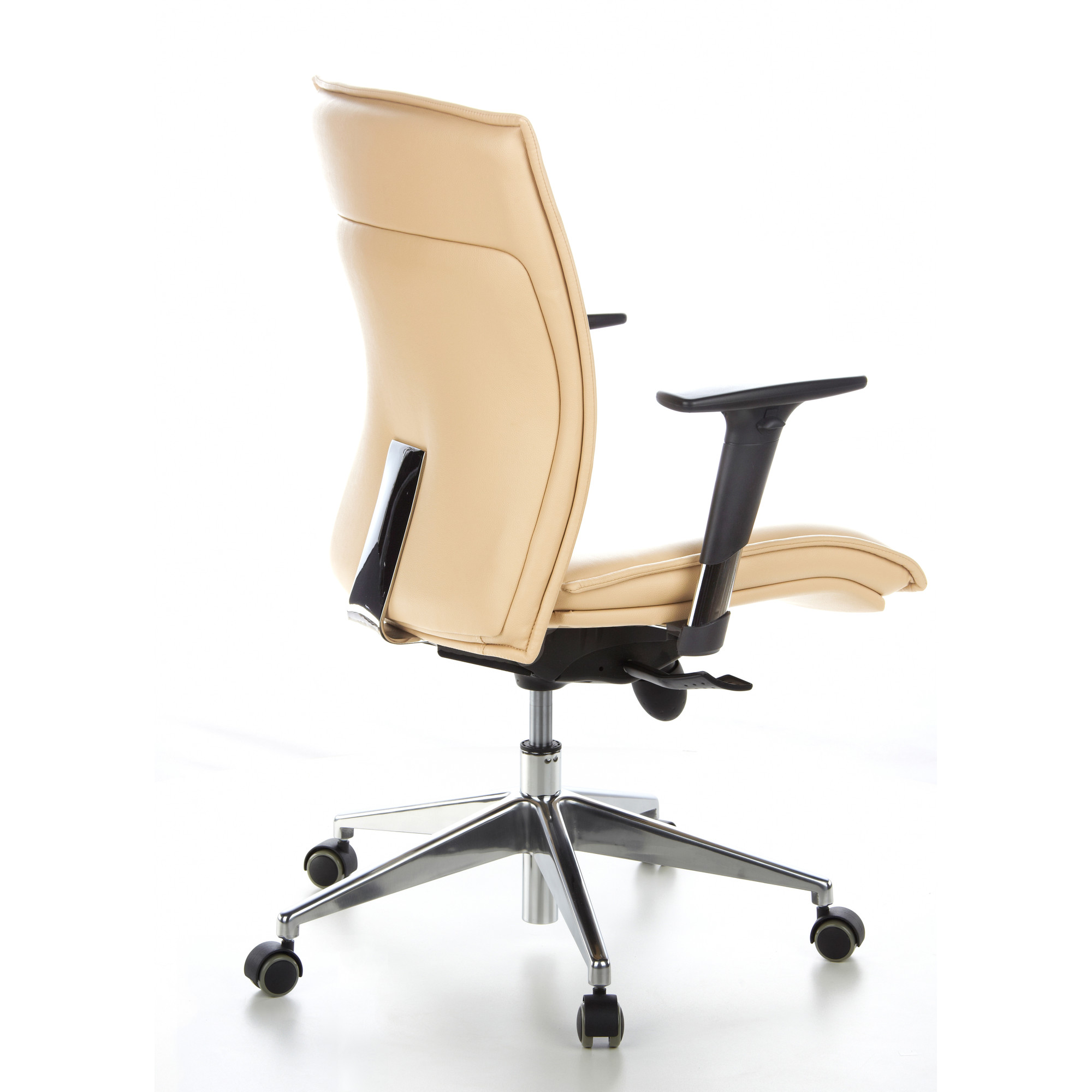 MURANO 10 Bürostuhl mit Rollen Leder Beige