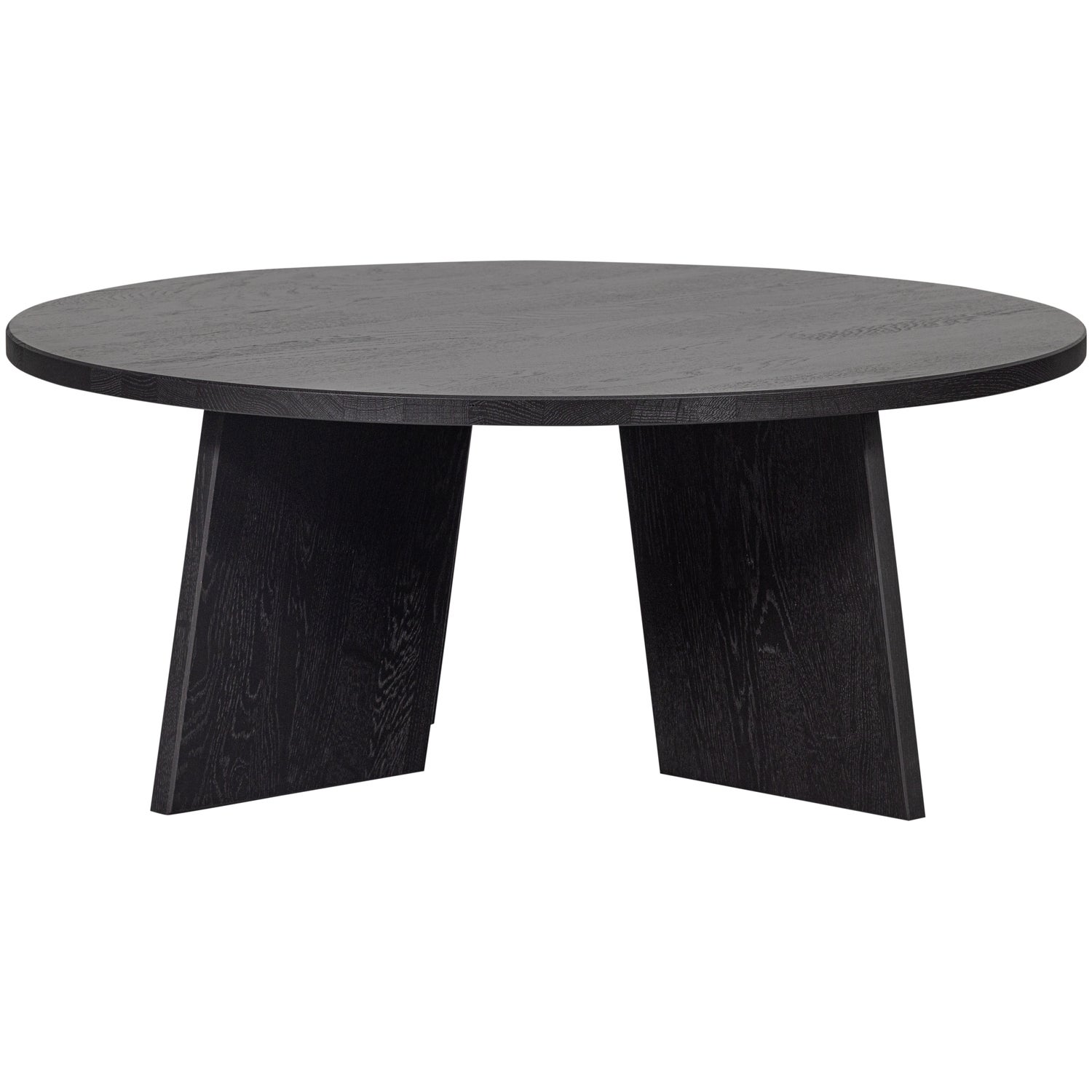 Fries Couchtisch Eichenholz Schwarz Ø 90cm