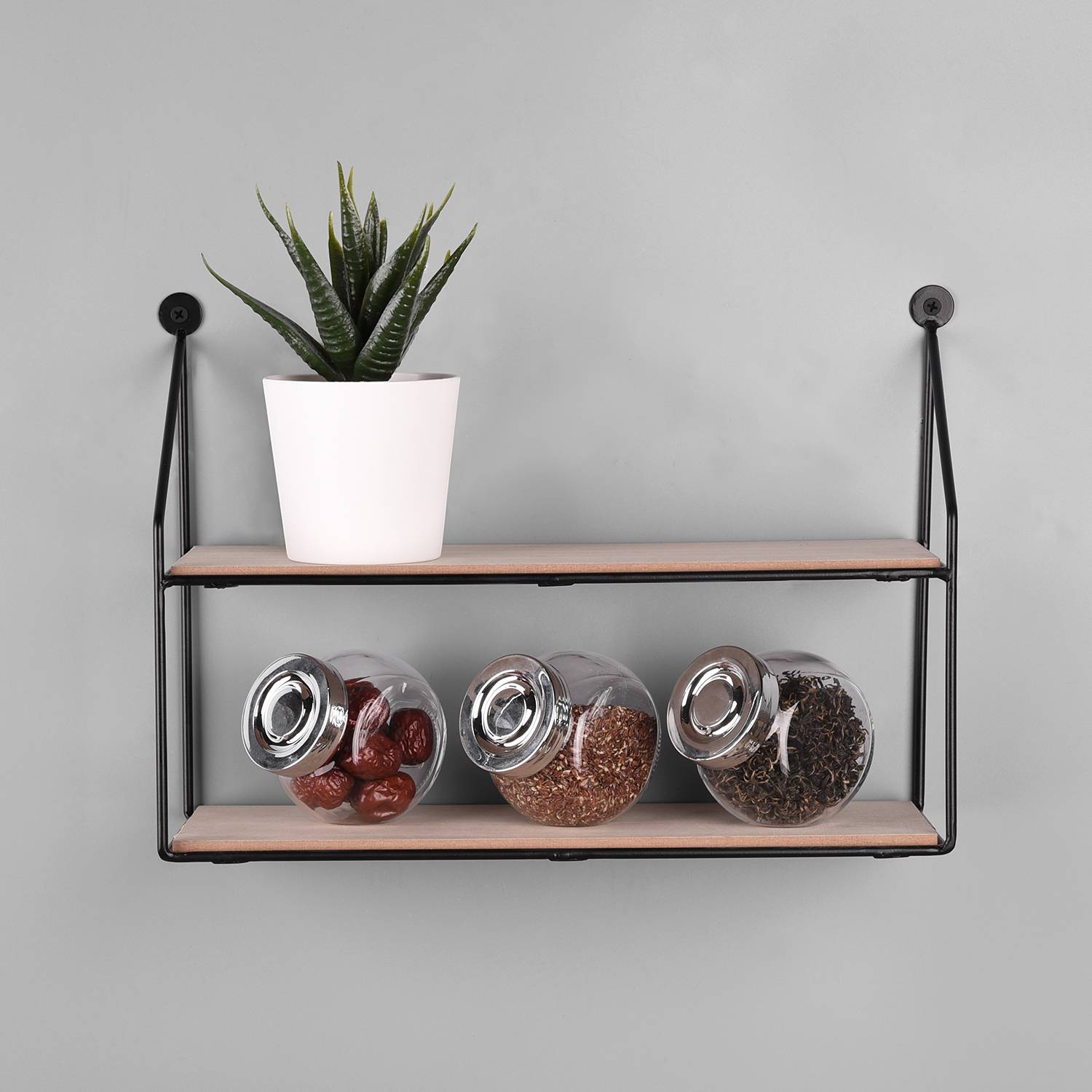 Wall shelf Cuddalore Black