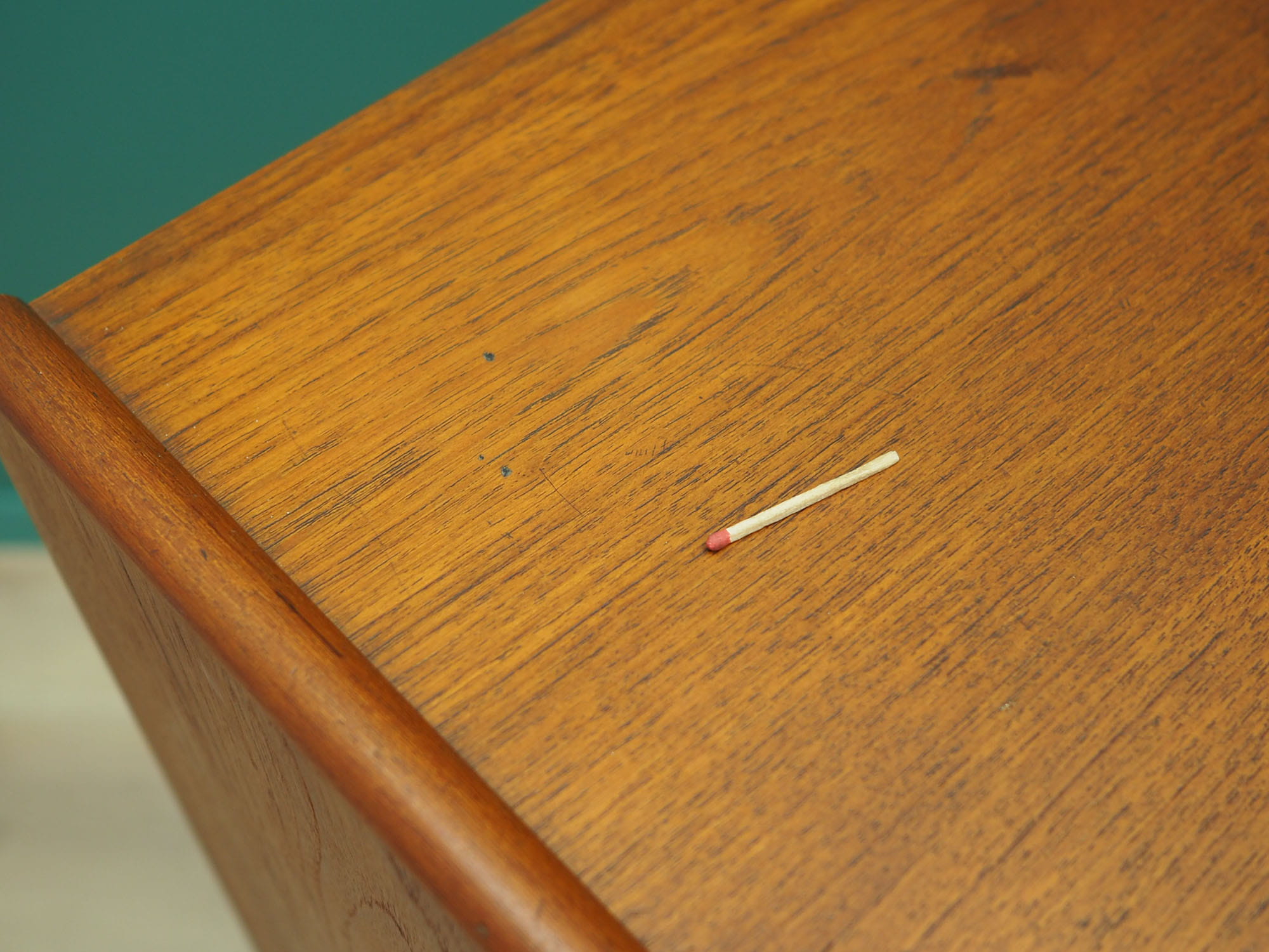 Vintage Kommode Teakholz Braun 1970er Jahre