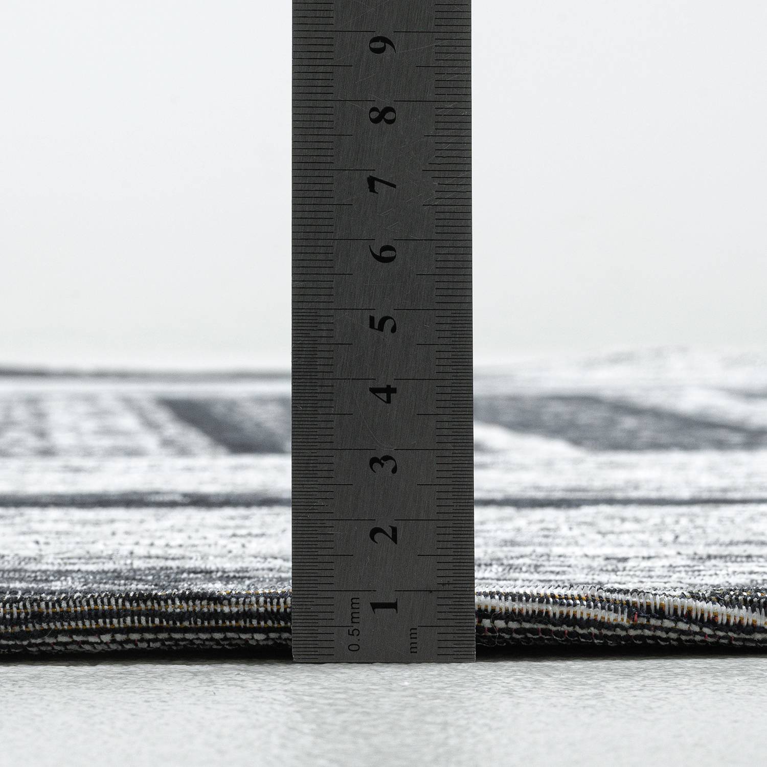 Kurzflorteppich Keitum 010 II Baumwolle Grau 100x100