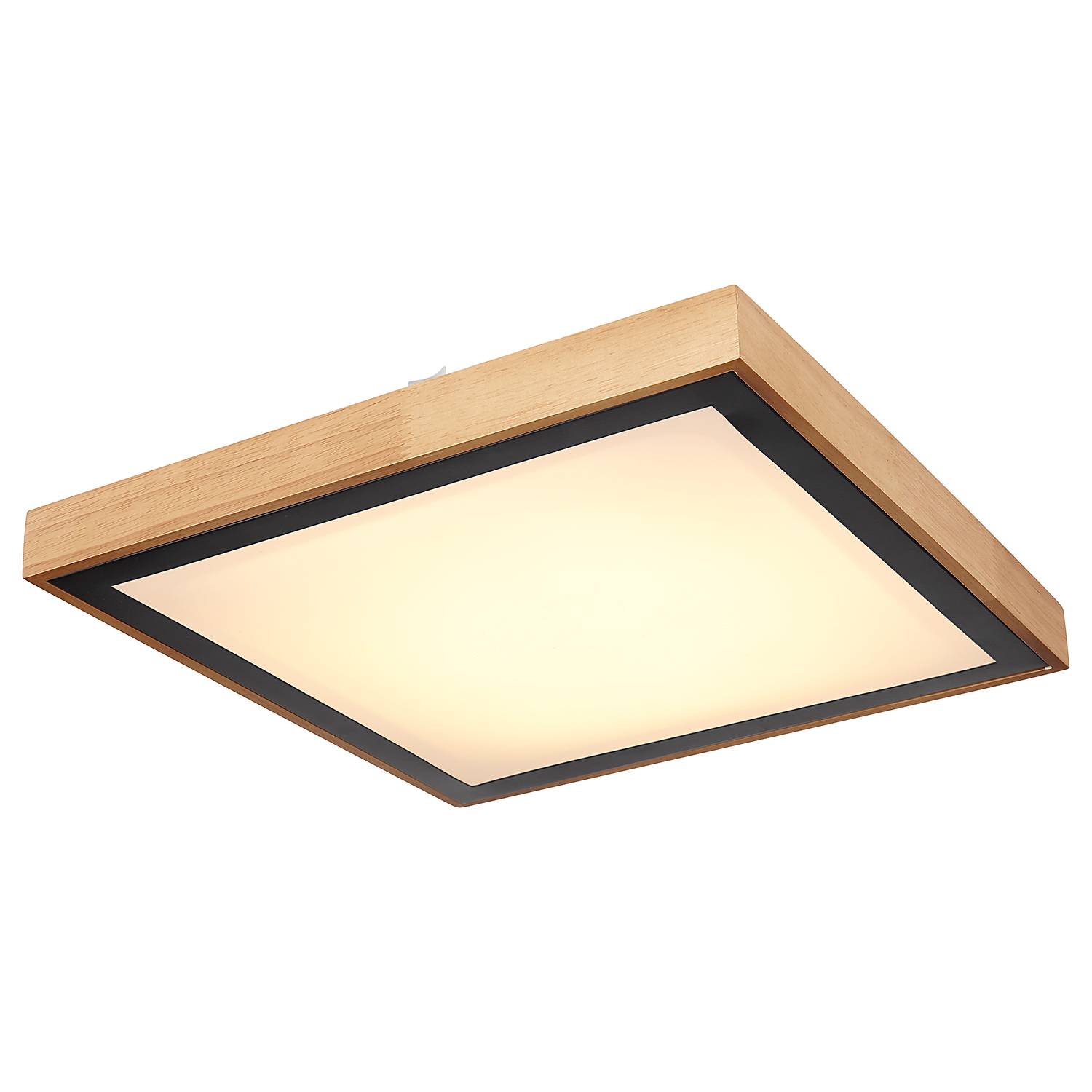 Ceiling light Bruno Type B Iron Acrylic glass Oak