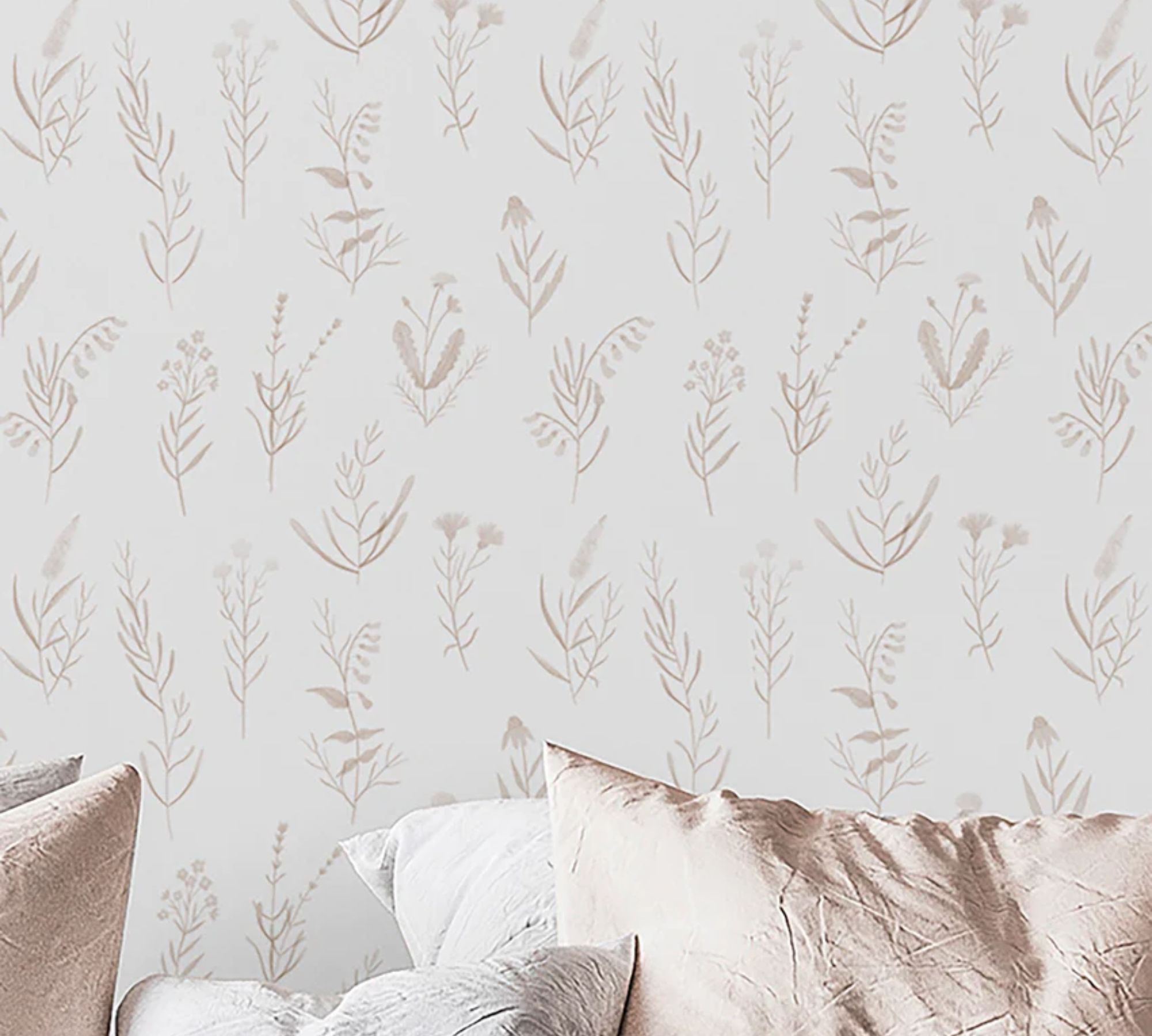 Enola Tapete Papier Textil Beige