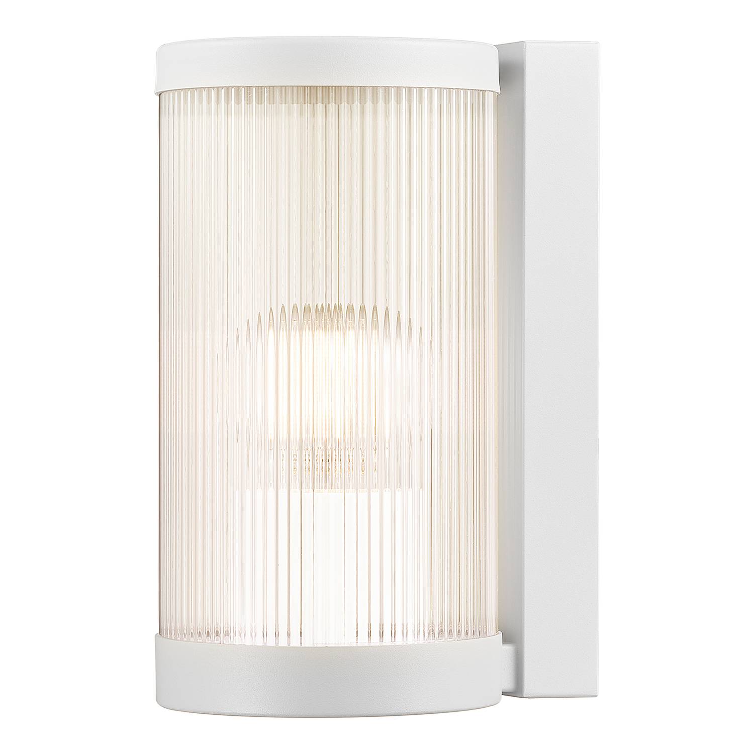 1-Flammig Wandleuchte Coupar Aluminium PVC Weiß
