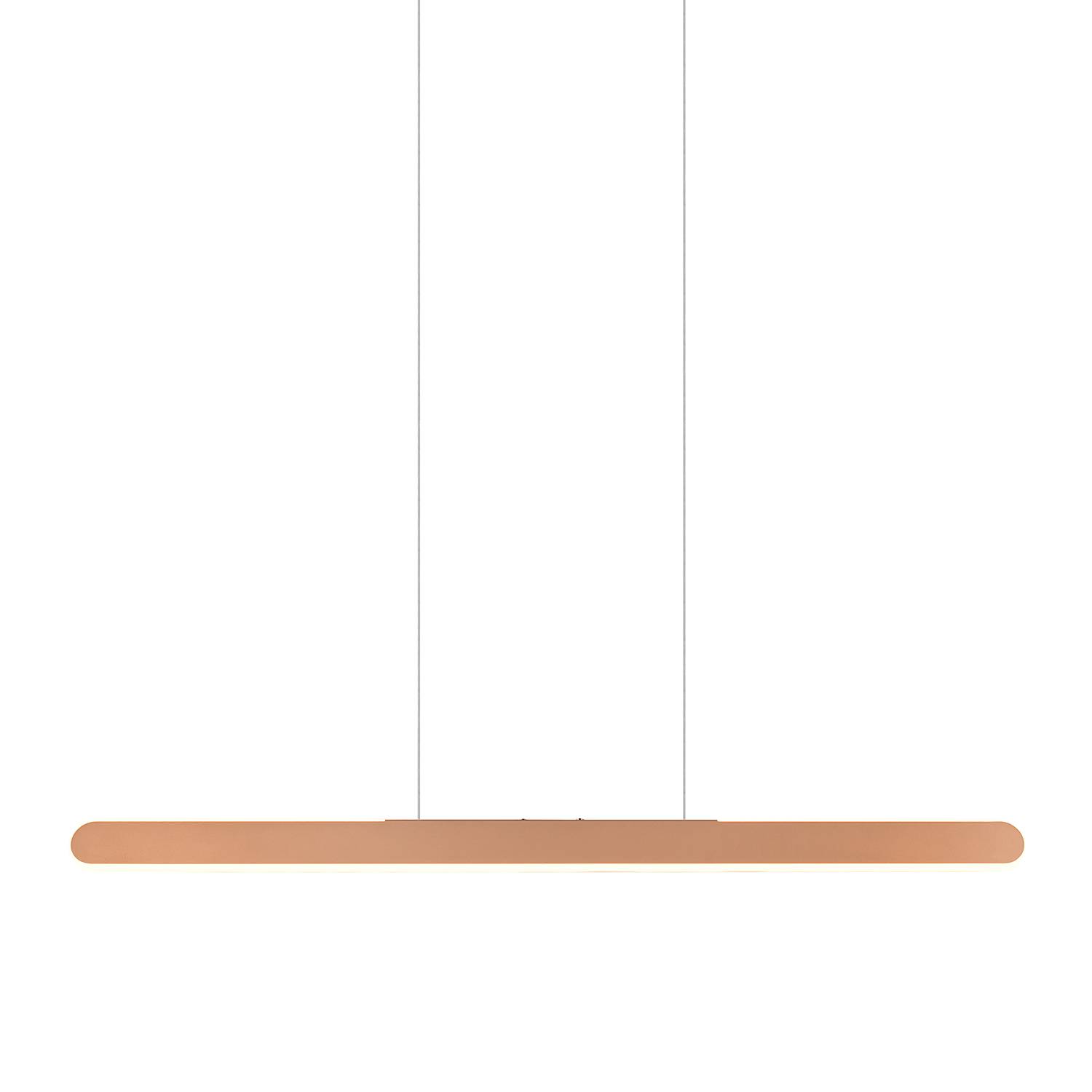 LED-Pendelleuchte Helios Eisen Braun Breite: 100 cm
