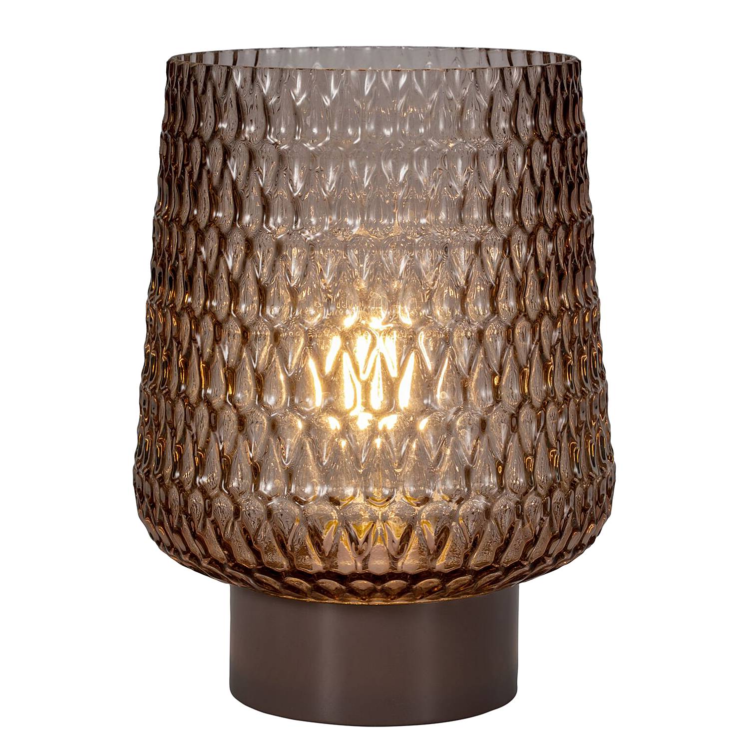 Glamour Typ B Tischleuchte Aluminium Farbglas 1-flammig