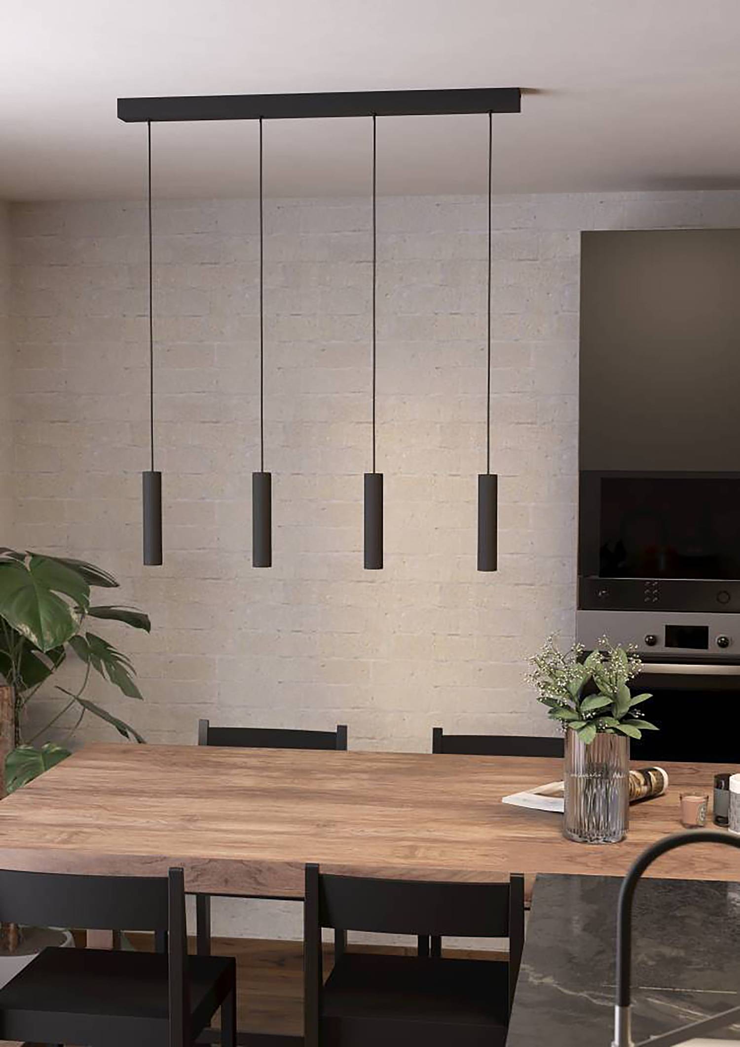 Almudaina LED Pendant Light Aluminum 4-light