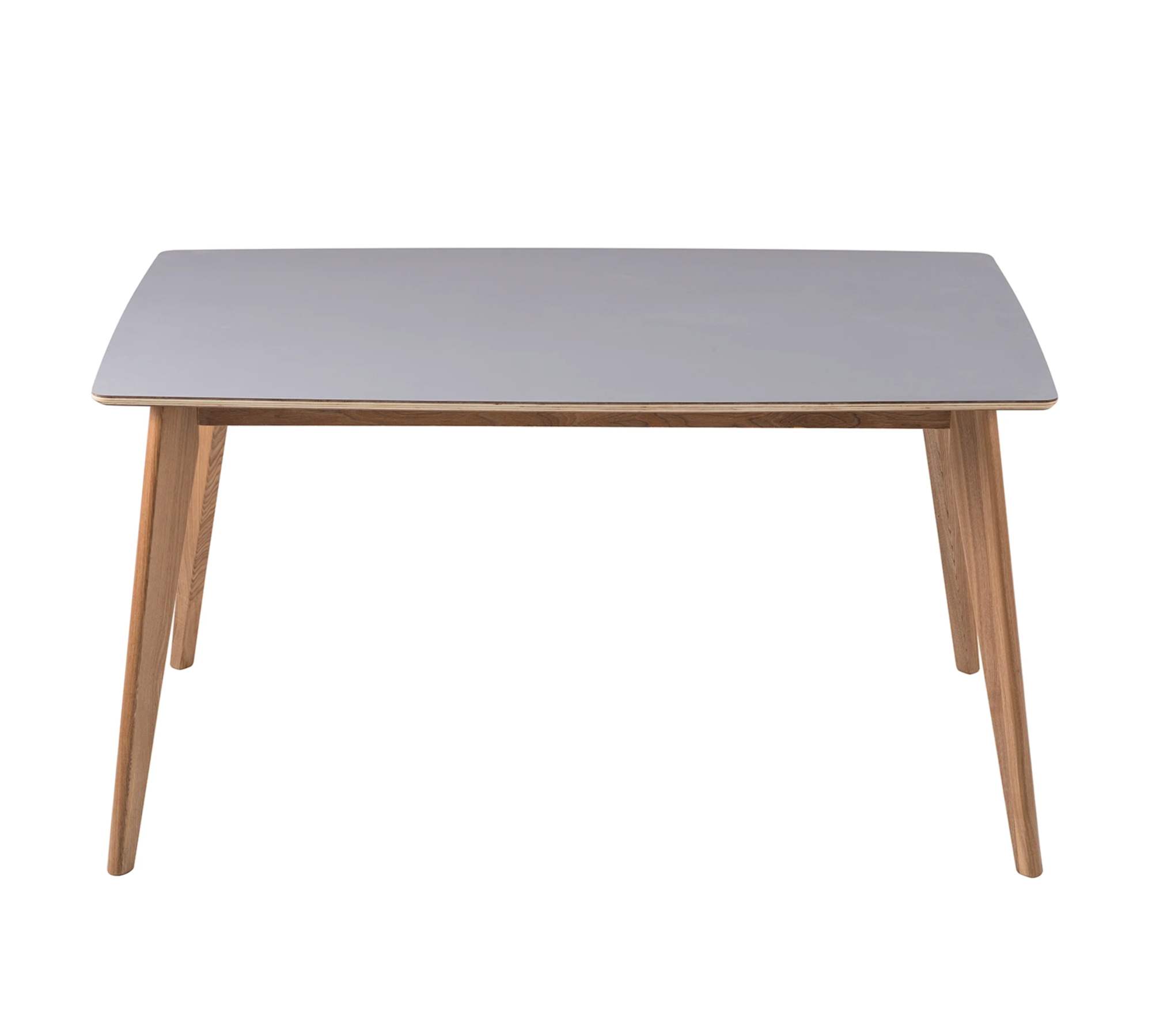Esstisch Massivholz Grau Braun